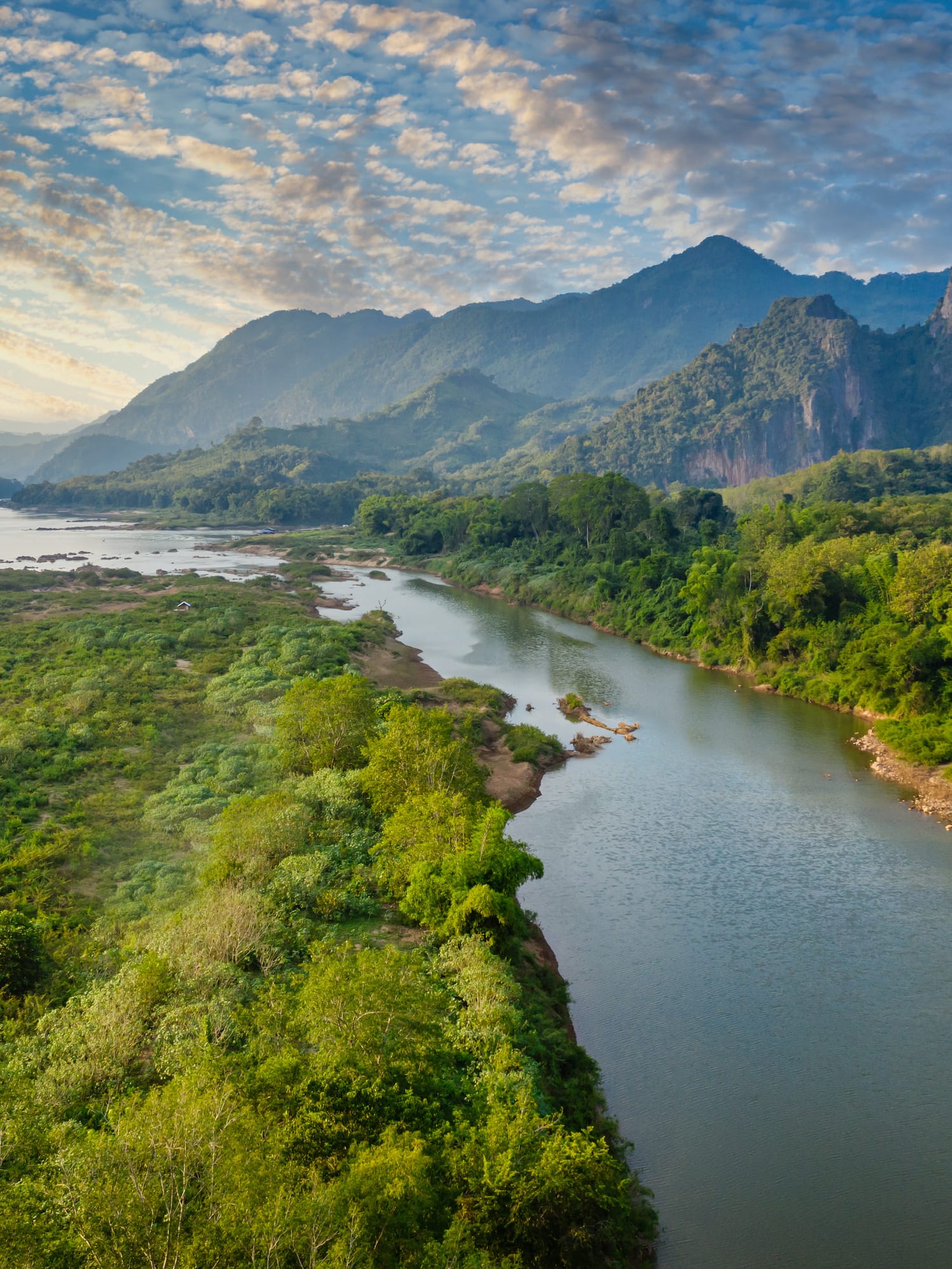 a river running through a valley