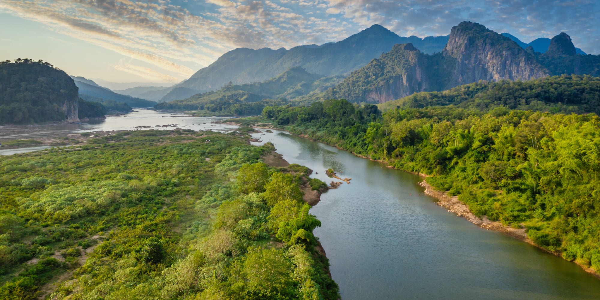 a river running through a valley