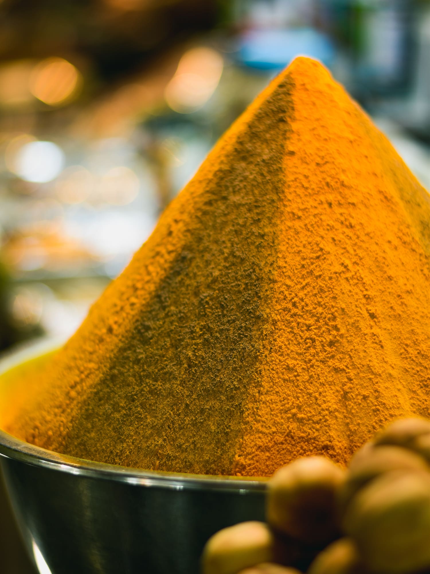 a pile of yellow powder