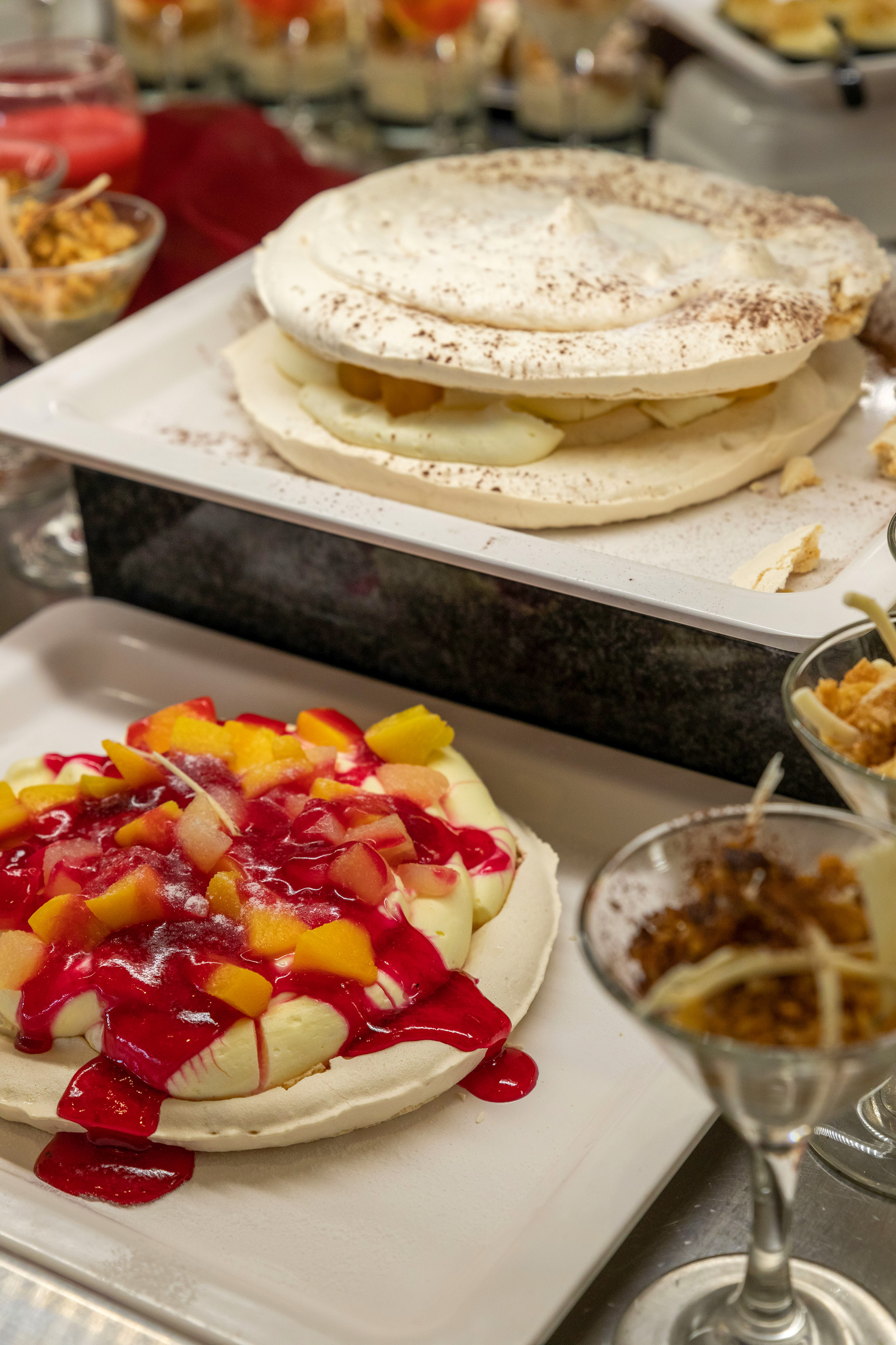 a tray of food on a table