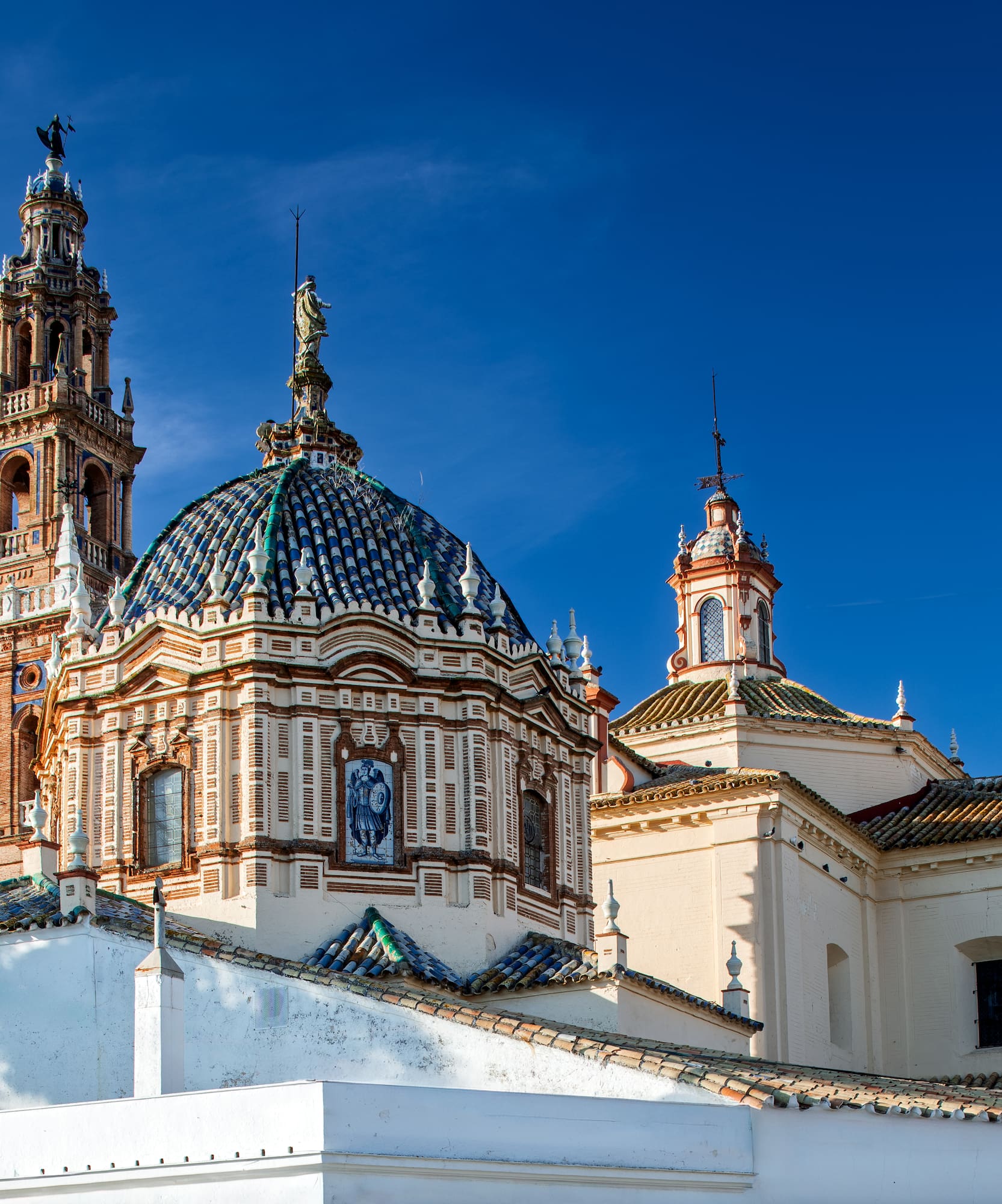 a building with a blue dome