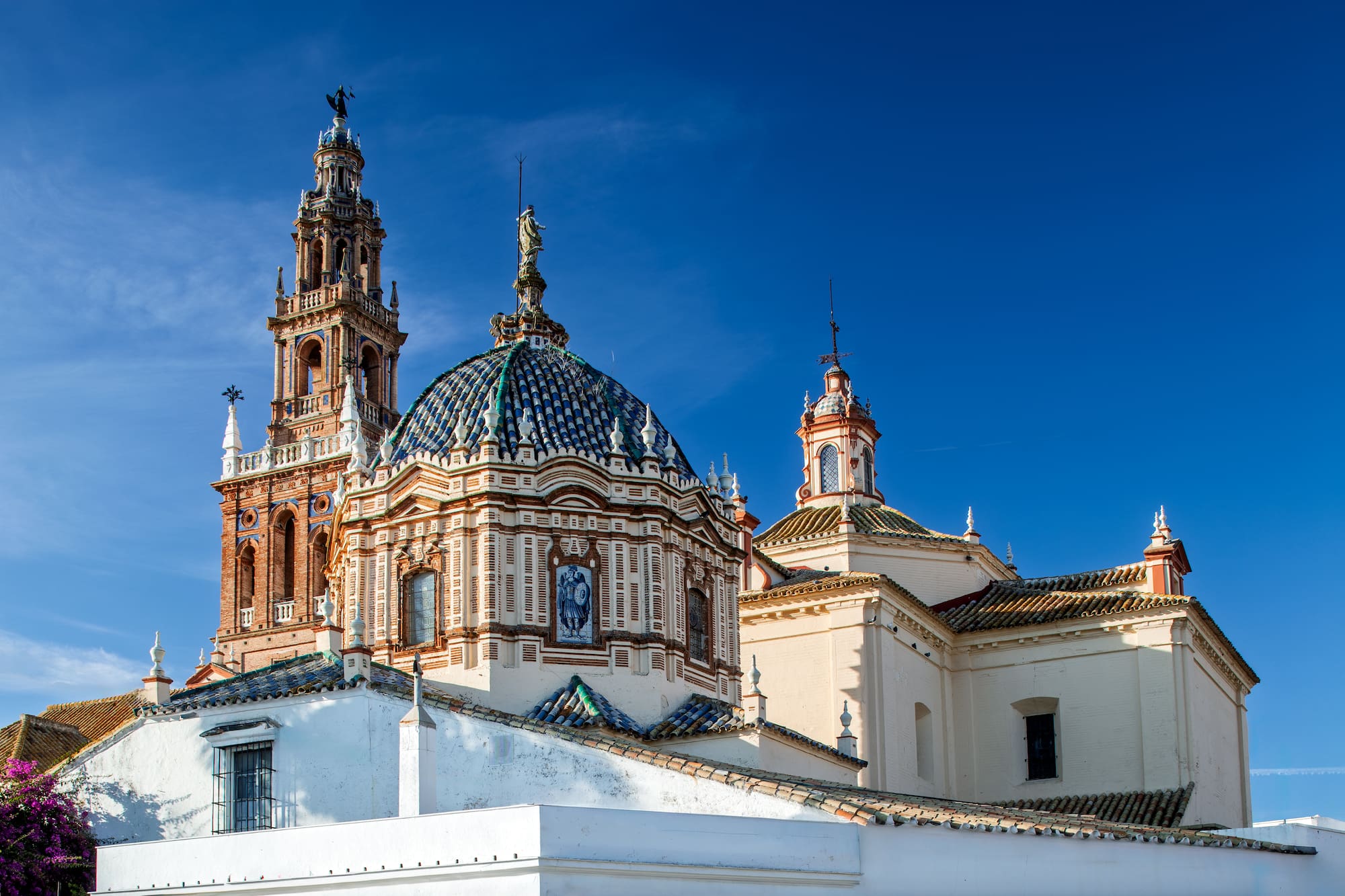 a building with a blue dome