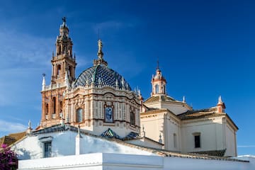 a building with a blue dome