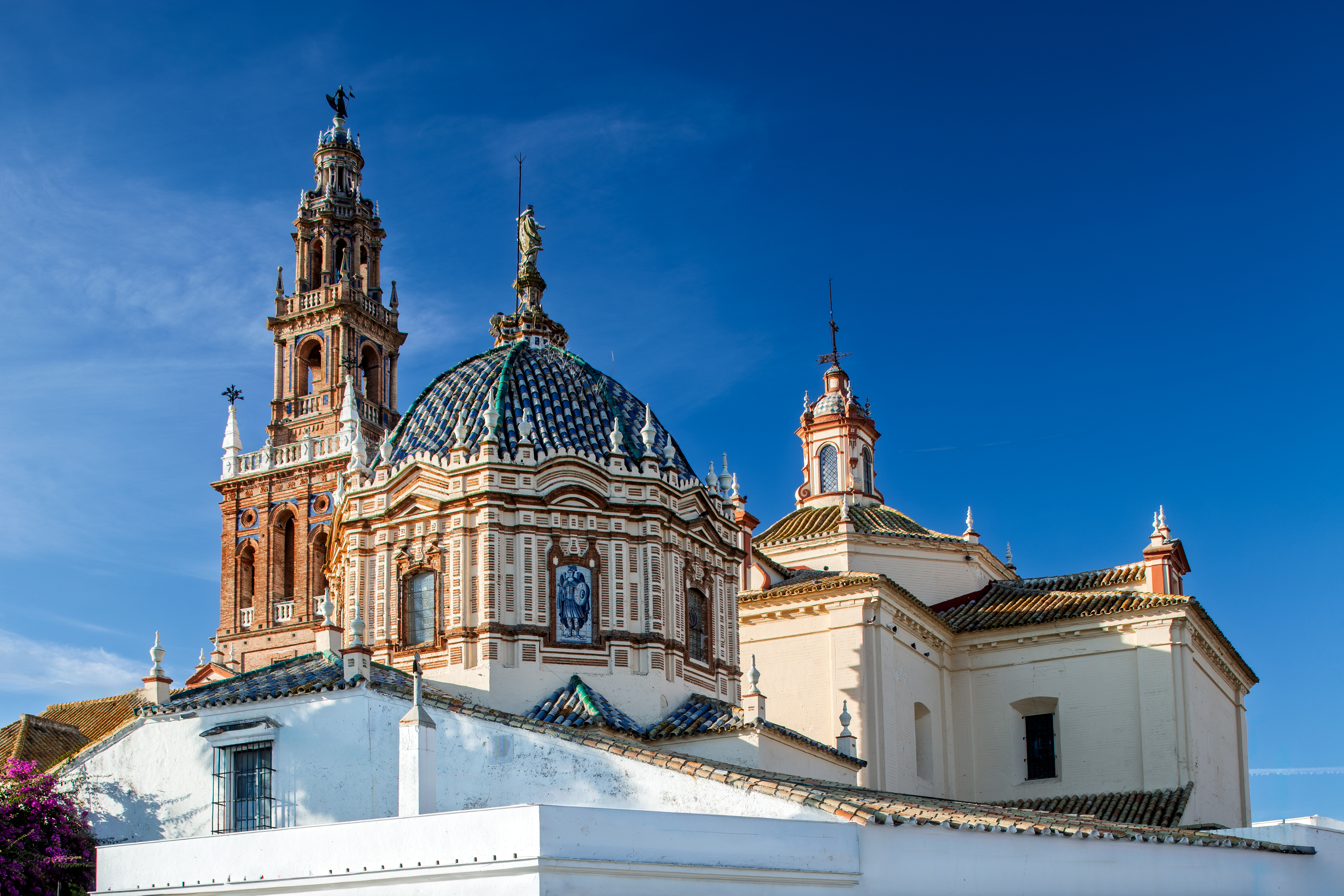 a building with a blue dome