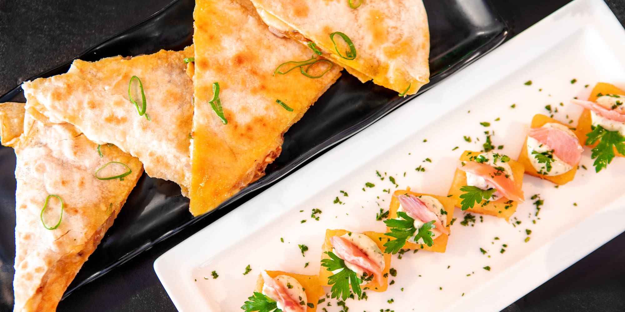 a plate of food on a table