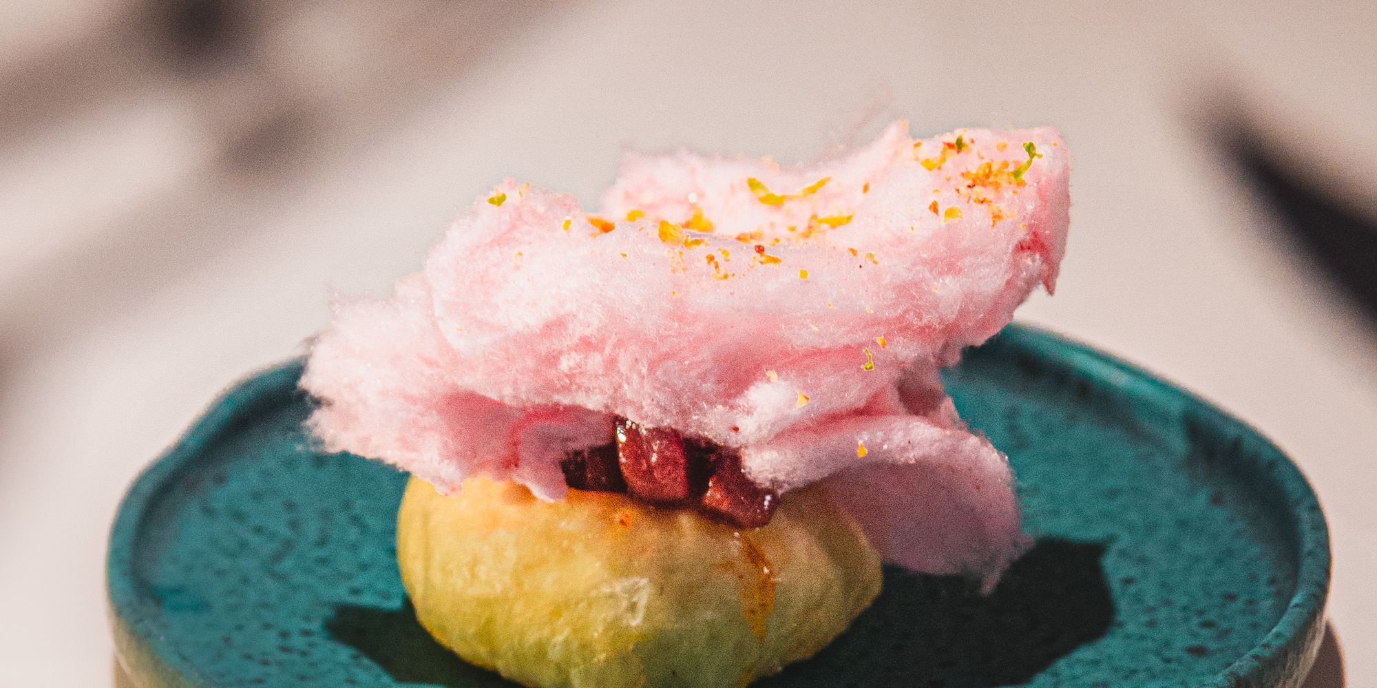 a close up of food on a plate