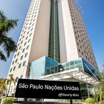 a tall building with a sign