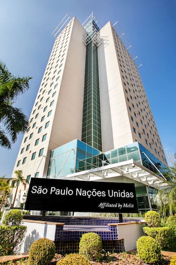 a tall building with a sign