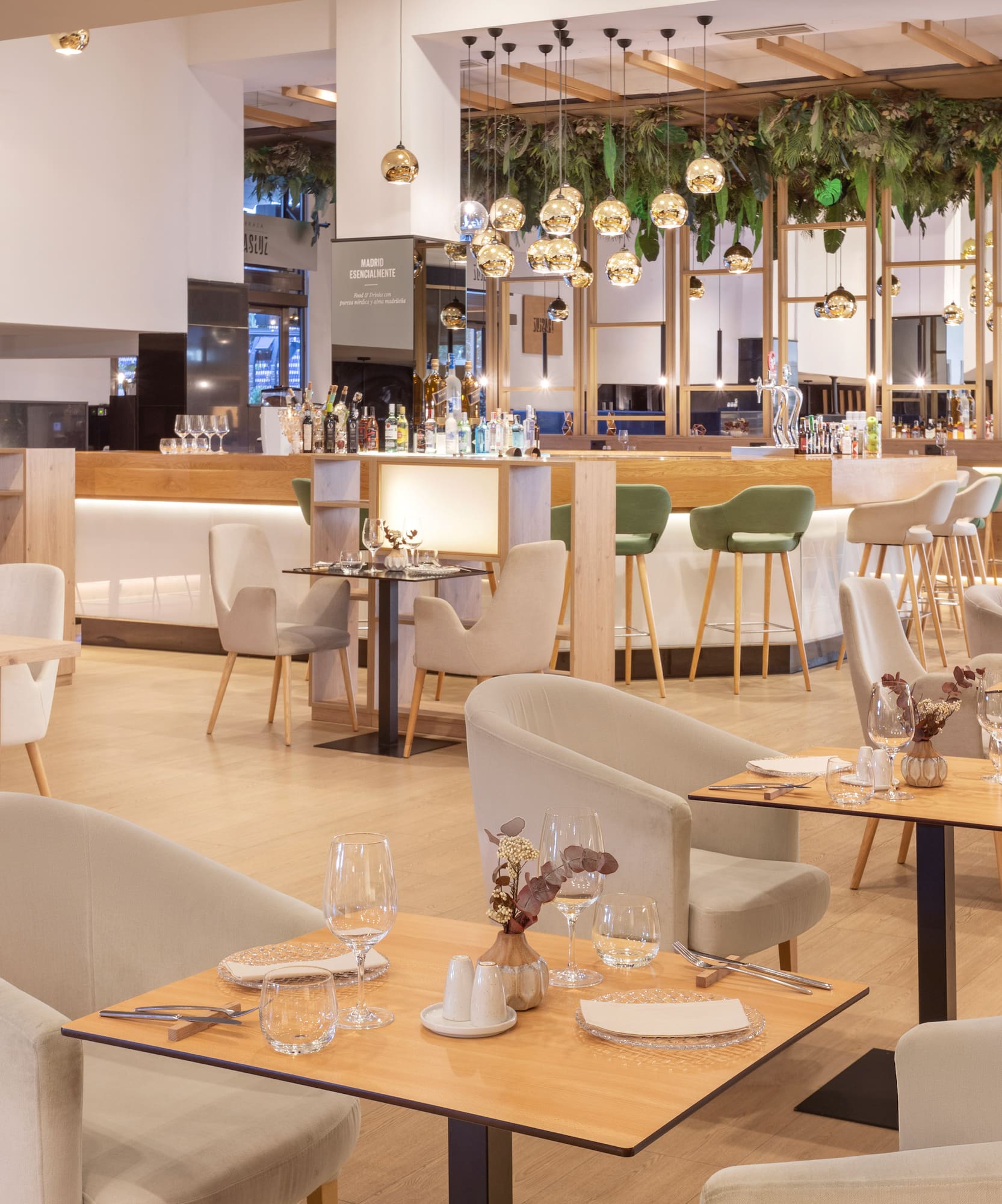 a restaurant with tables and chairs