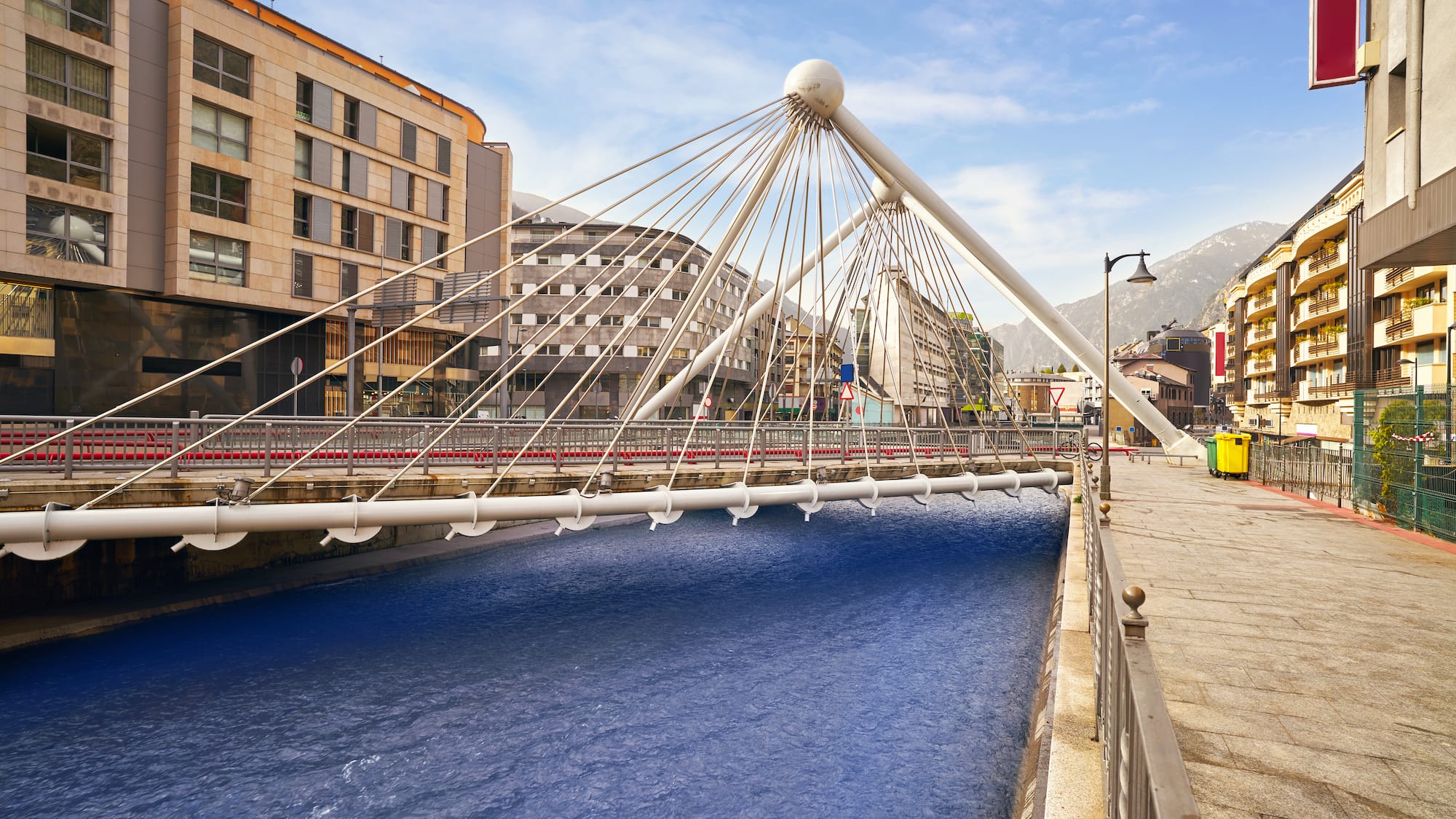 a bridge over a river