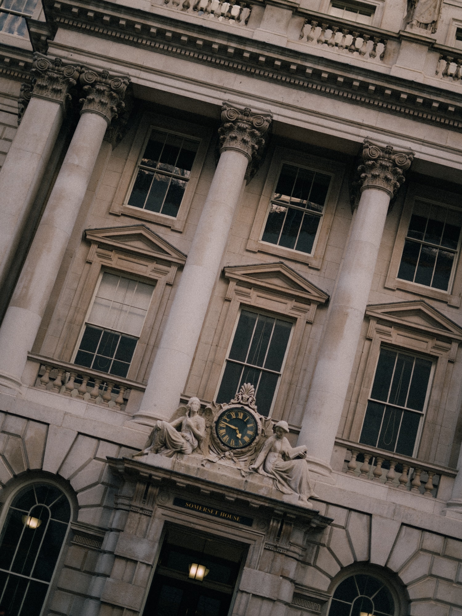 a clock on a building