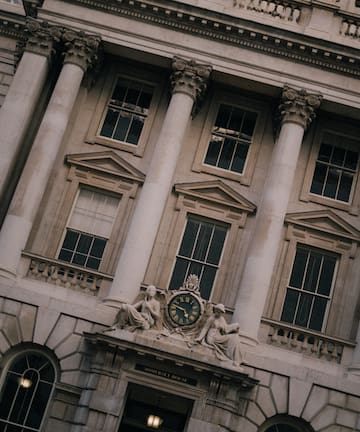 a clock on a building