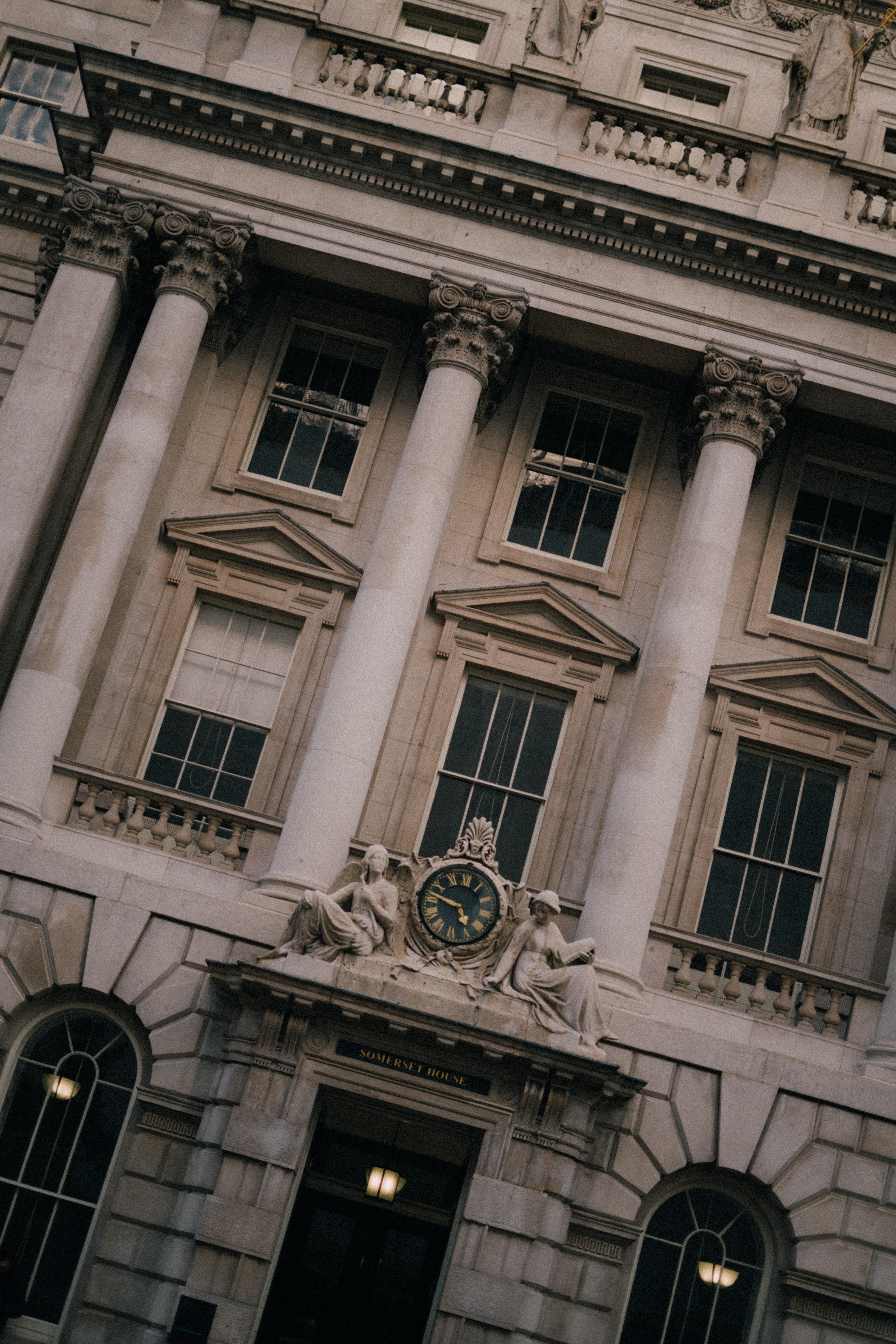a clock on a building