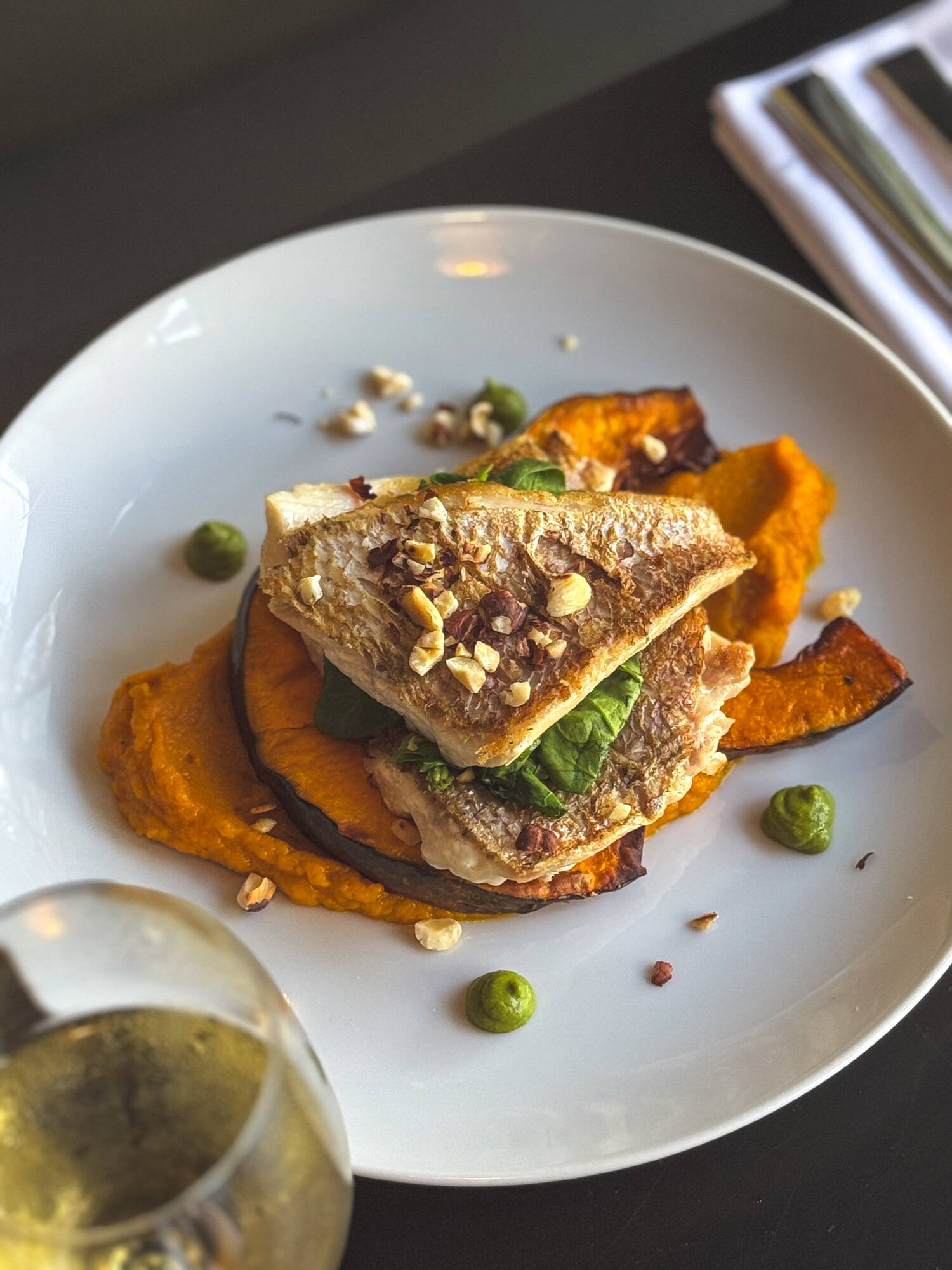 a plate of food on a table