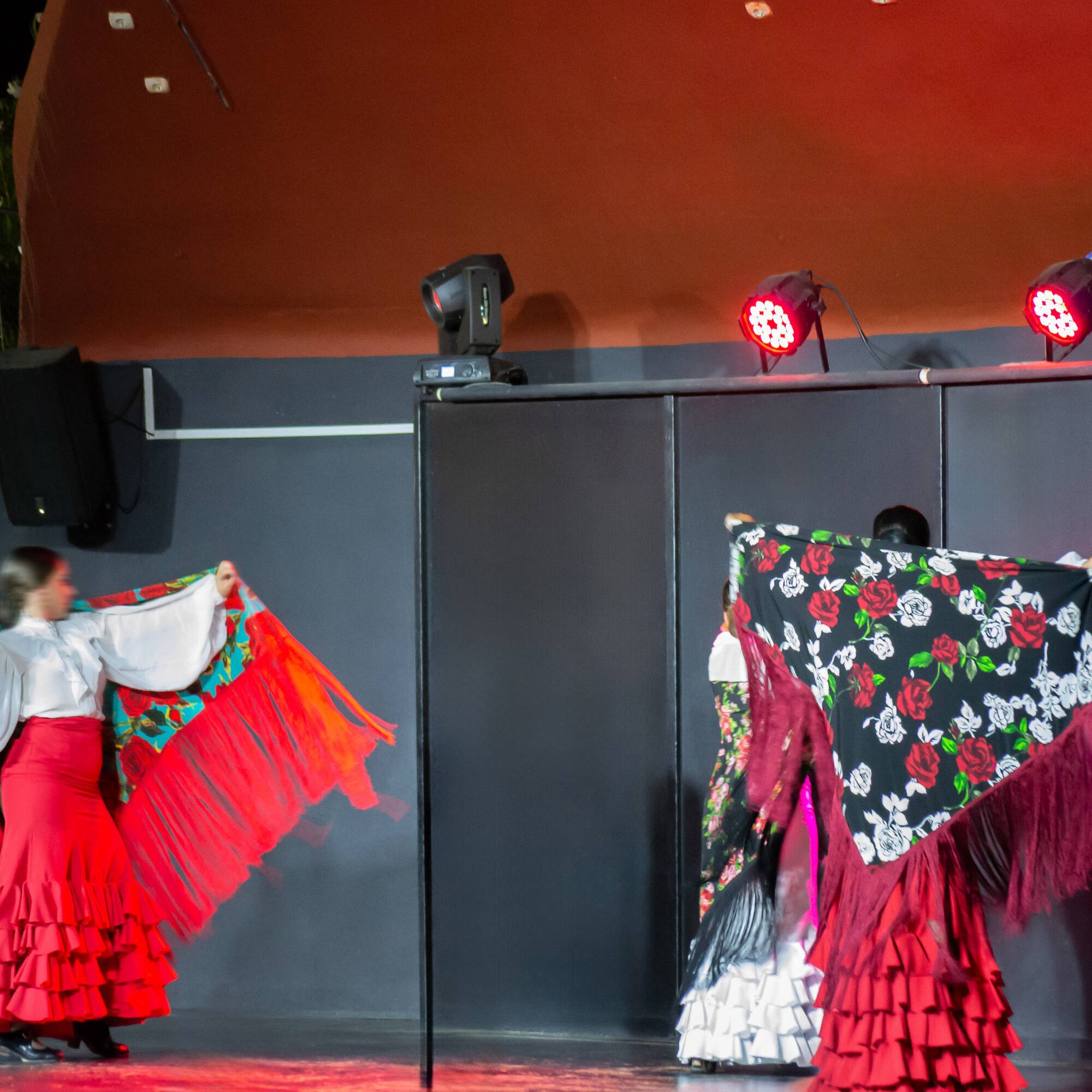 a group of women on a stage