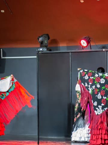 a group of women on a stage
