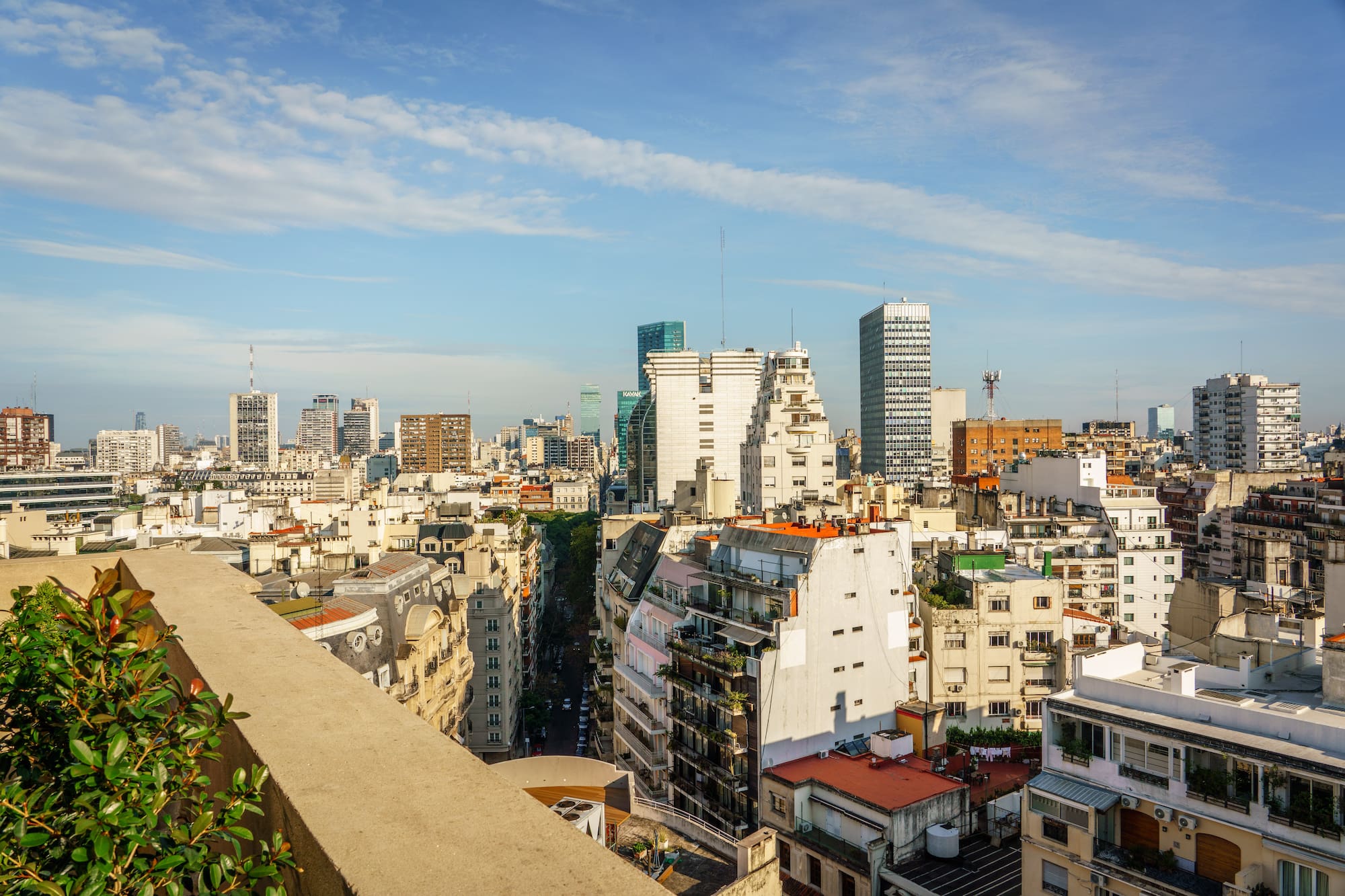 a city with many buildings