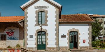 a building with a brick wall