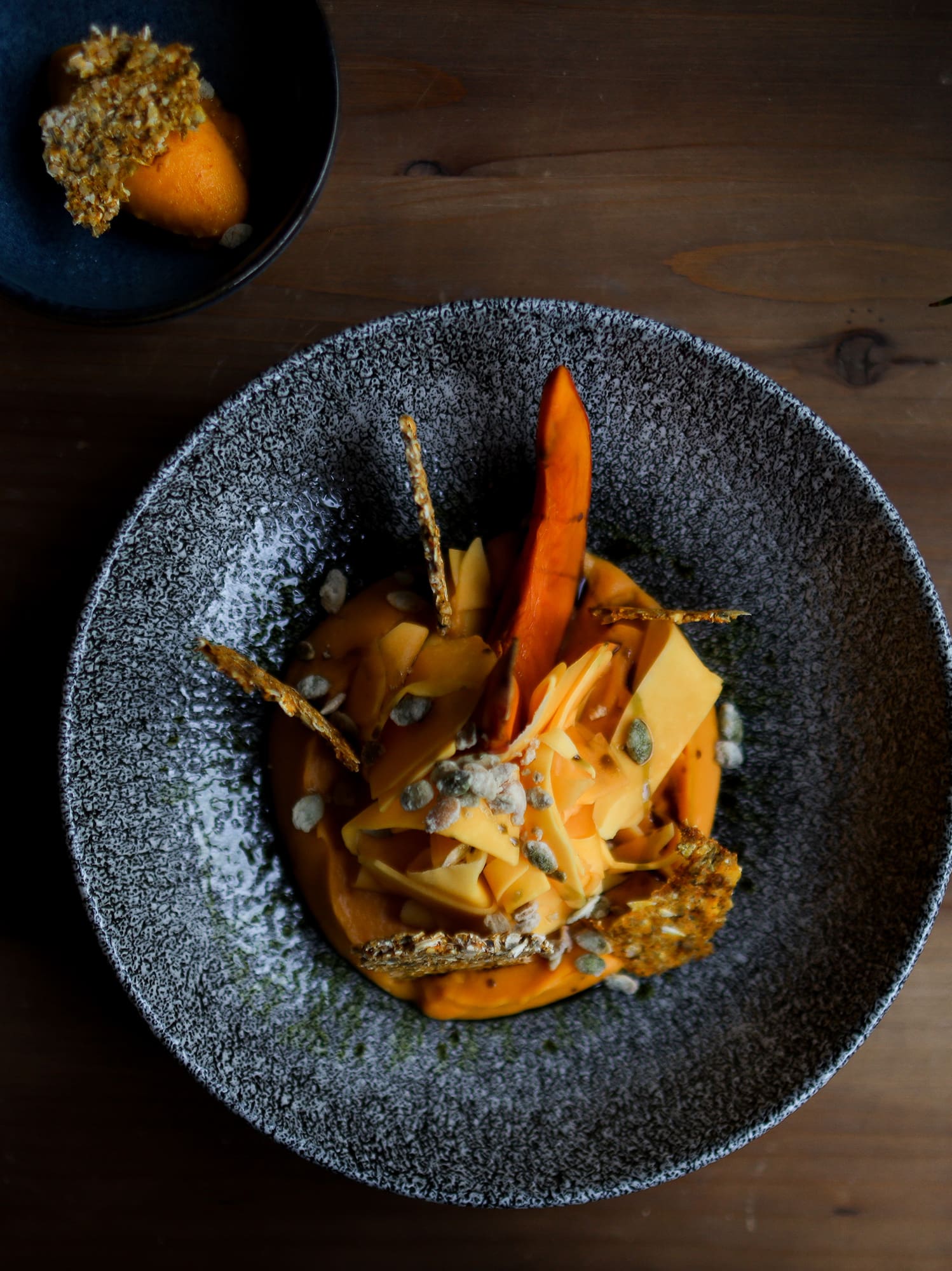 a bowl of food on a table