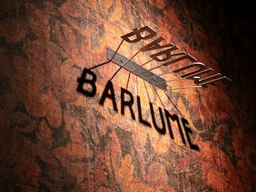 a metal sign on a wall