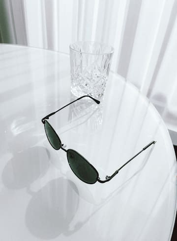 a pair of sunglasses on a table