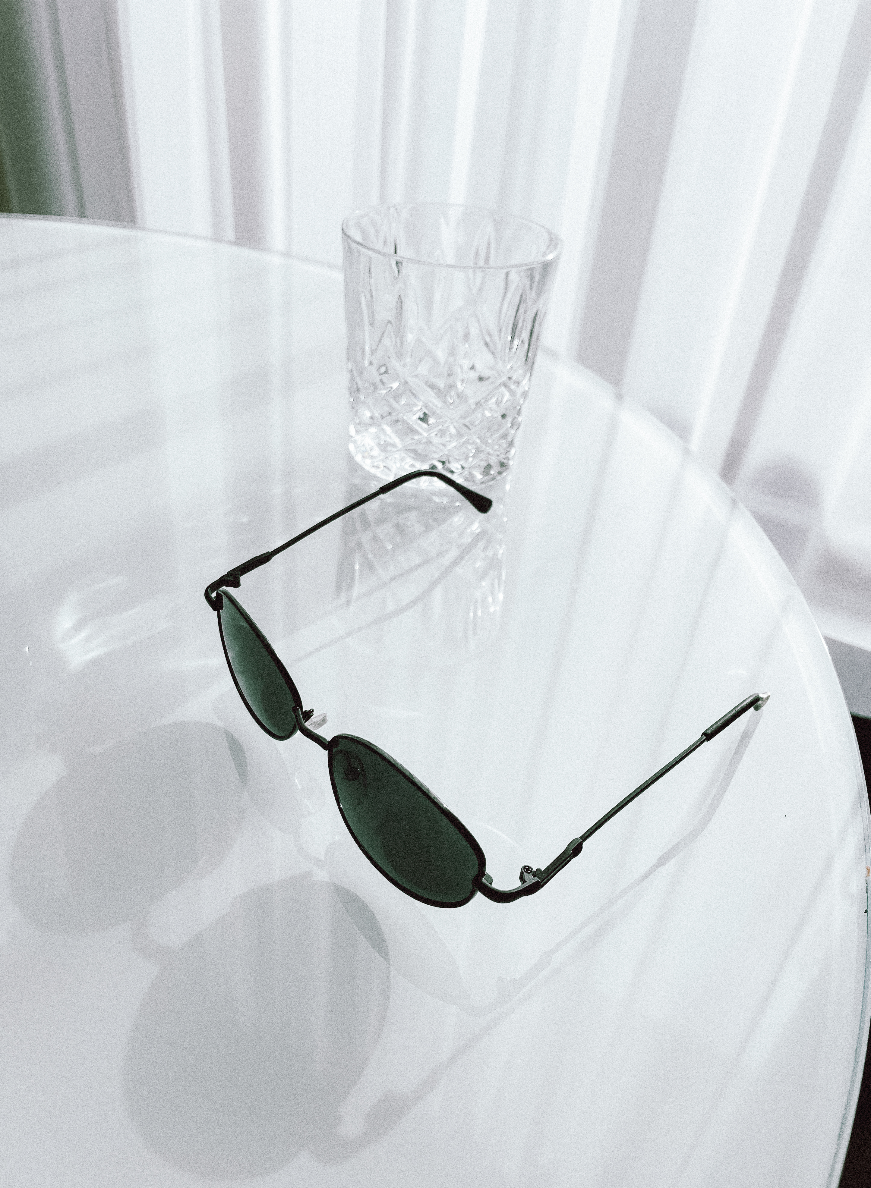 a pair of sunglasses on a table