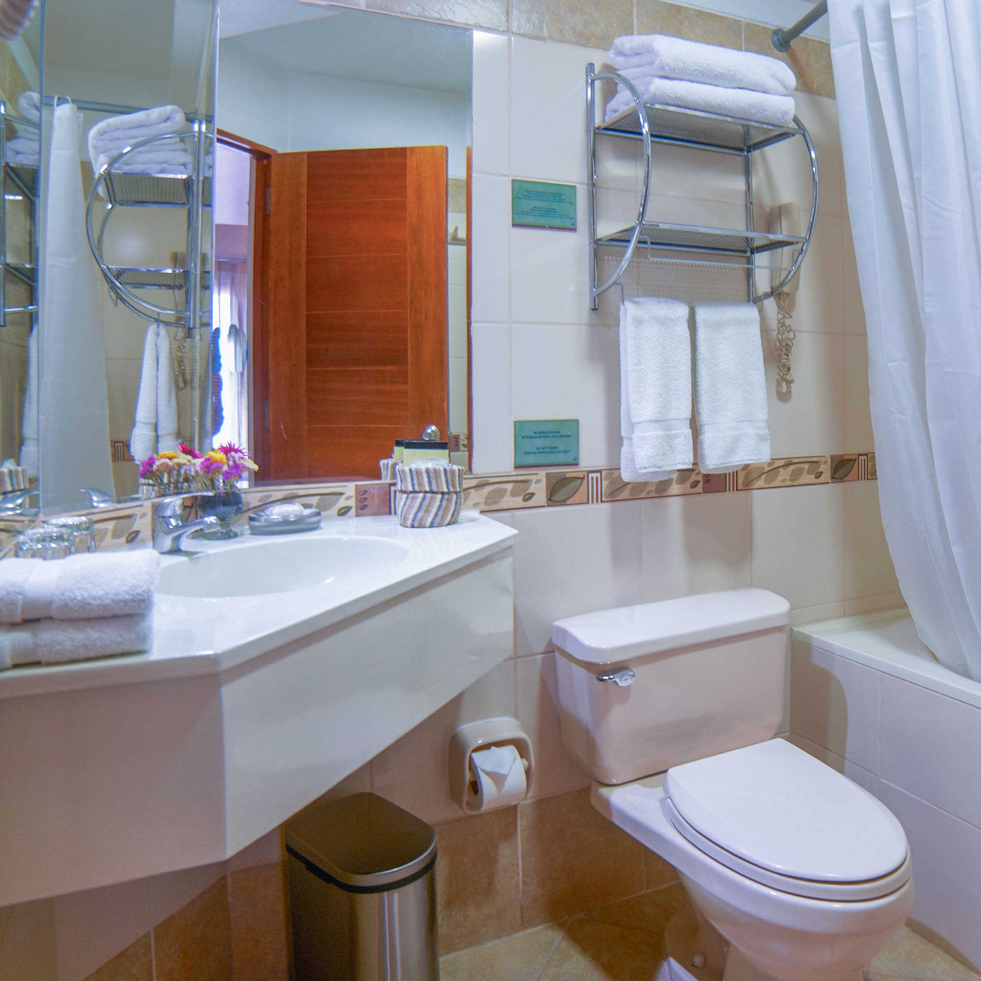 a bathroom with a sink and toilet