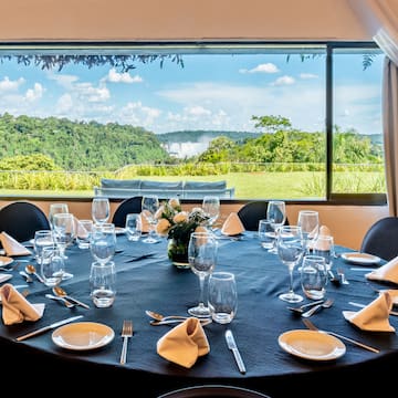 a table set for a dinner party