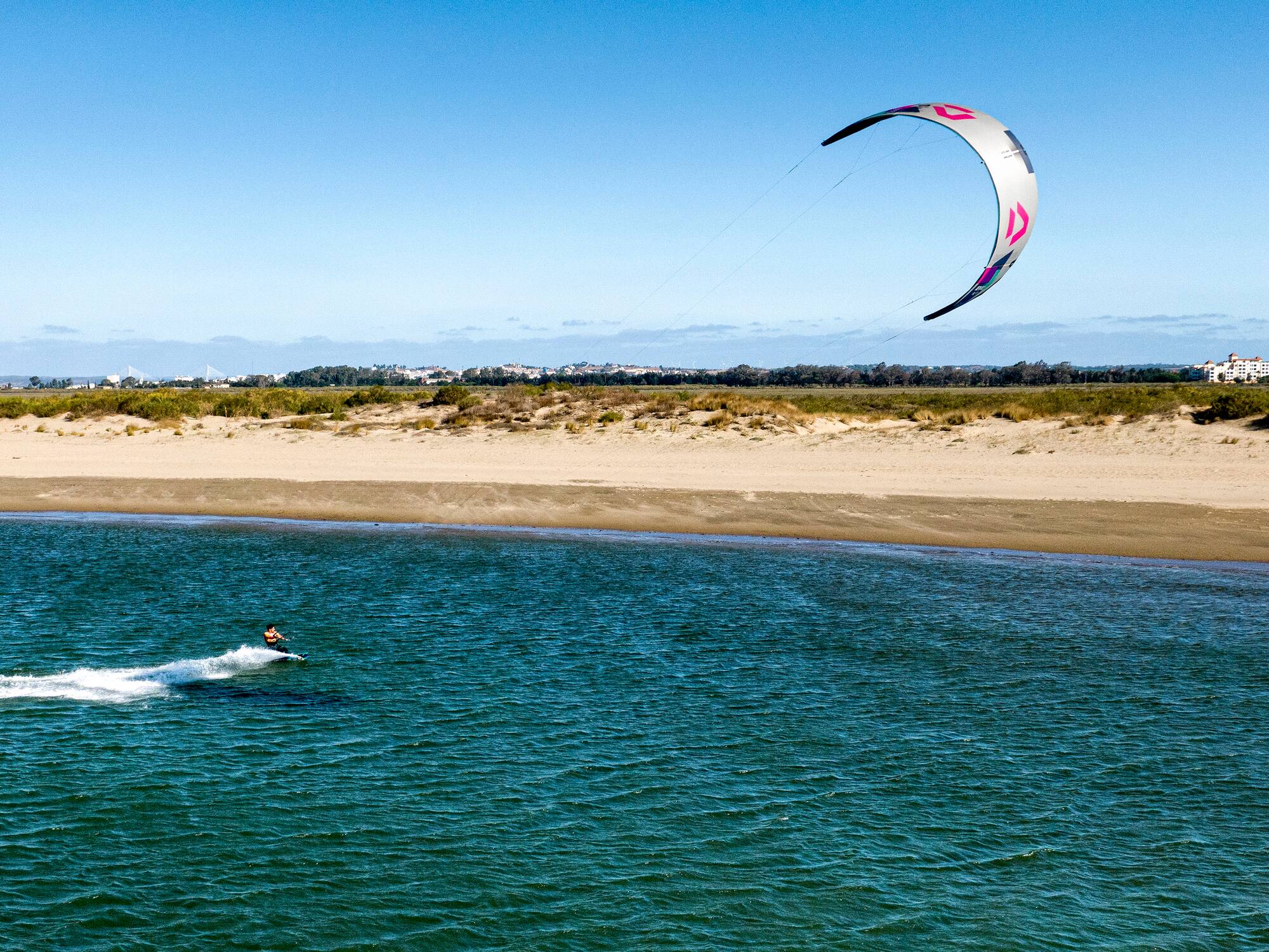 a person on a water ski