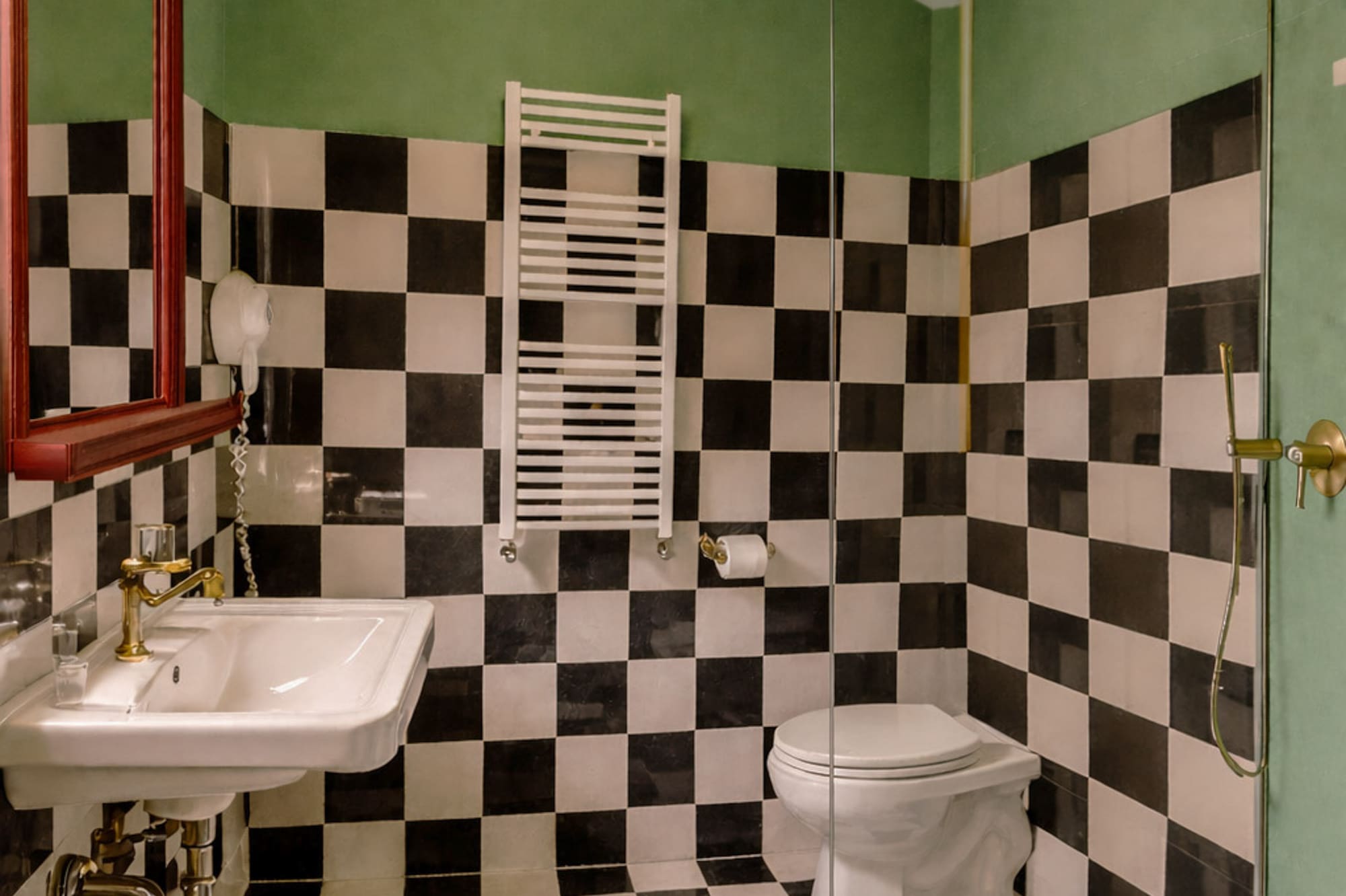 a bathroom with a sink and a toilet