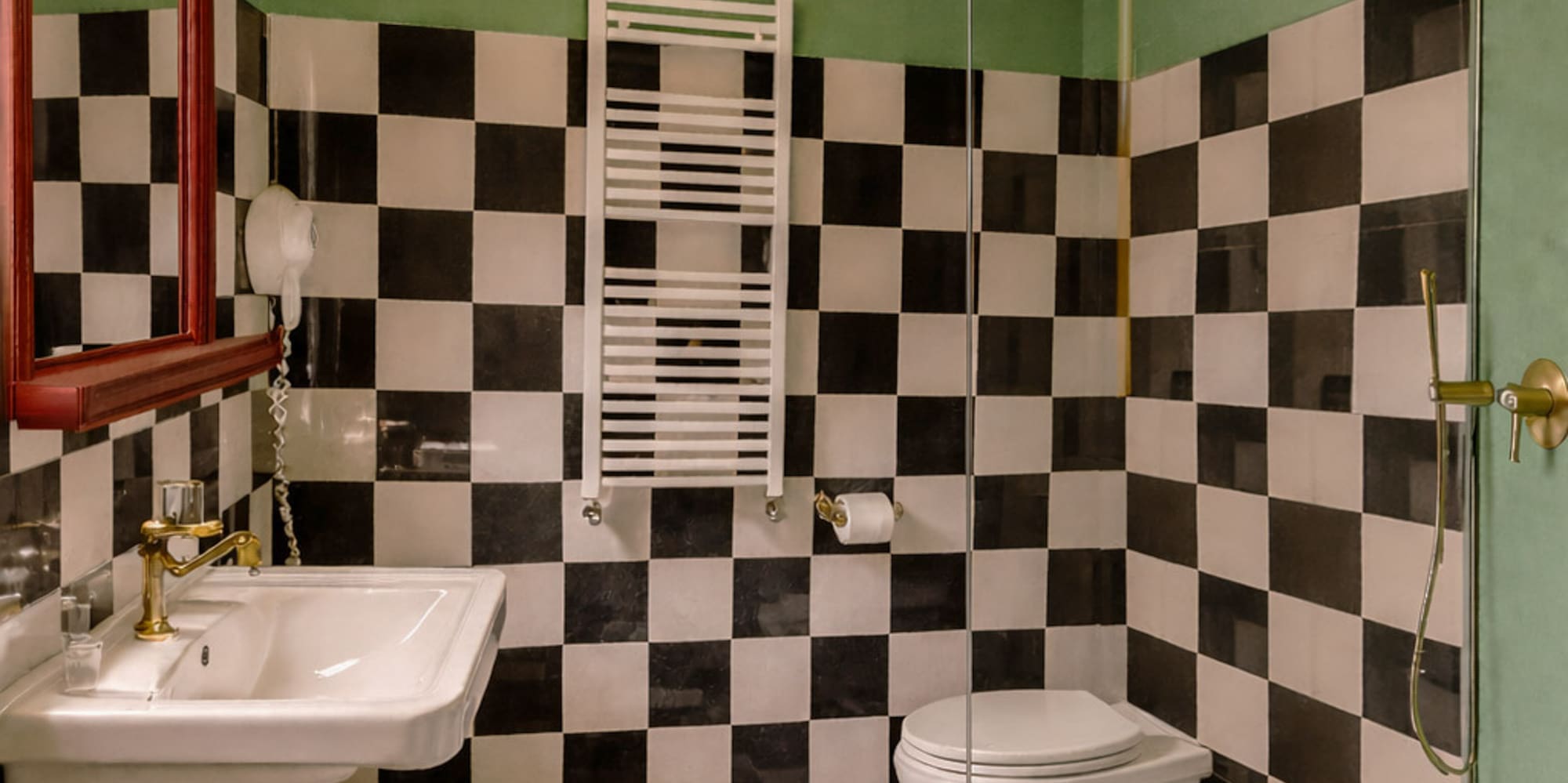 a bathroom with a sink and a toilet