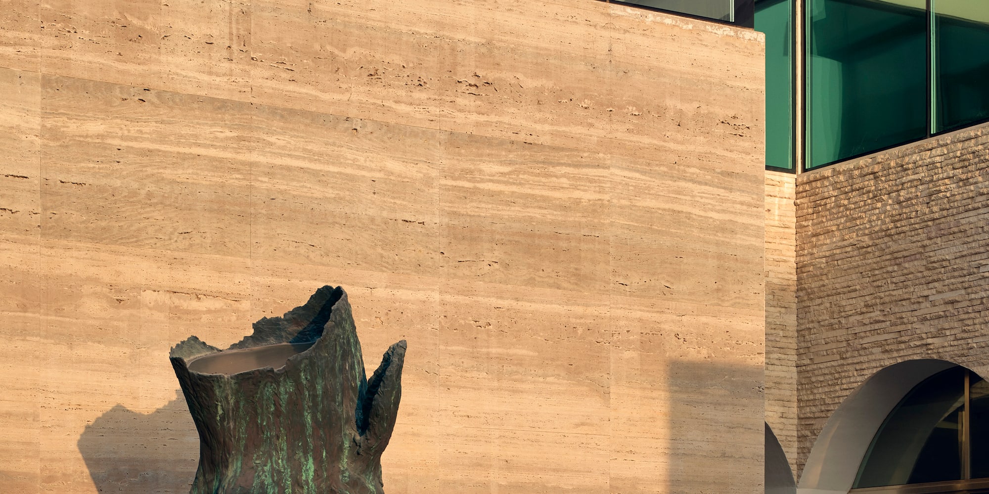 a statue outside of a building