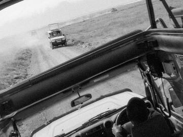 a view from the front of a vehicle