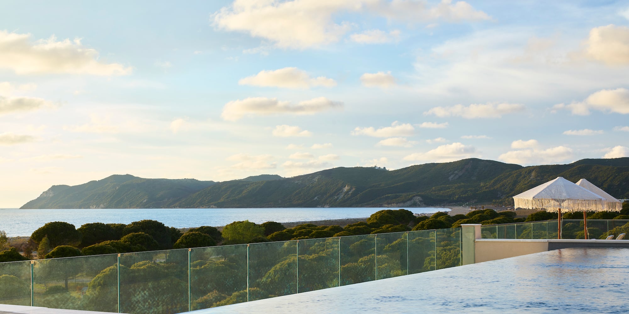 a view of a body of water from a balcony
