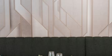 a table with plates and glasses on it