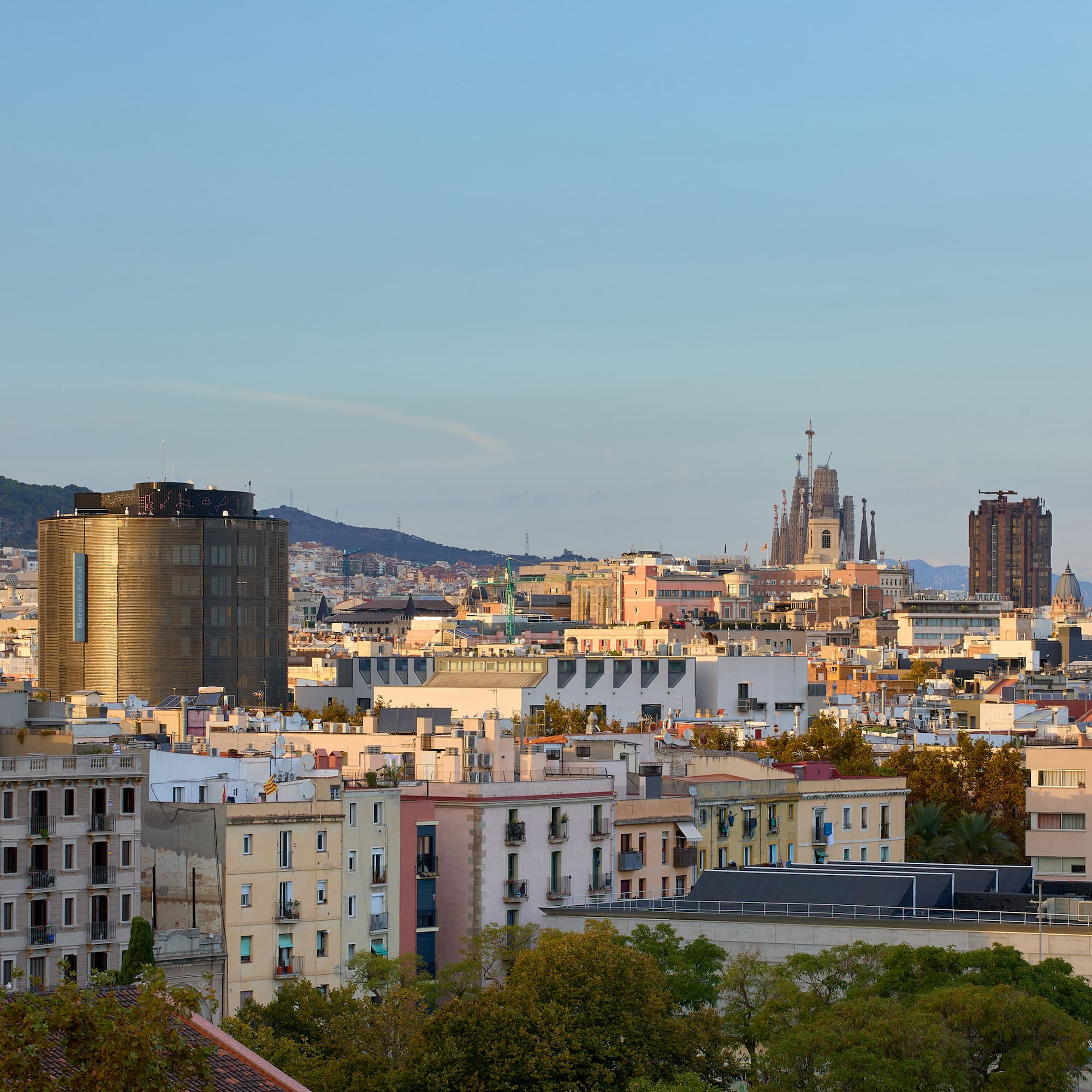 a city with many buildings