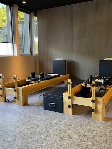 a room with a pilates machine