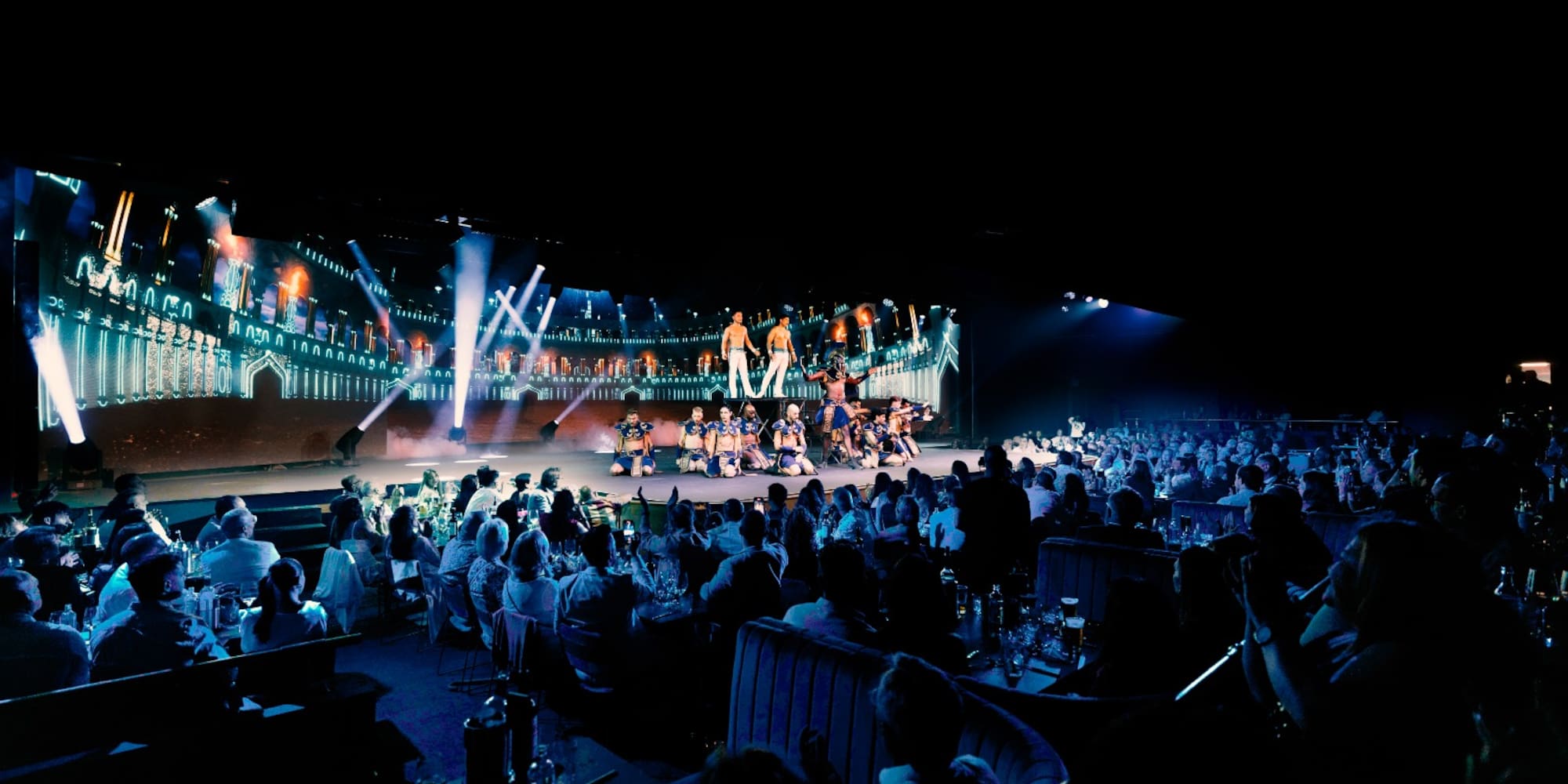 a group of people on a stage