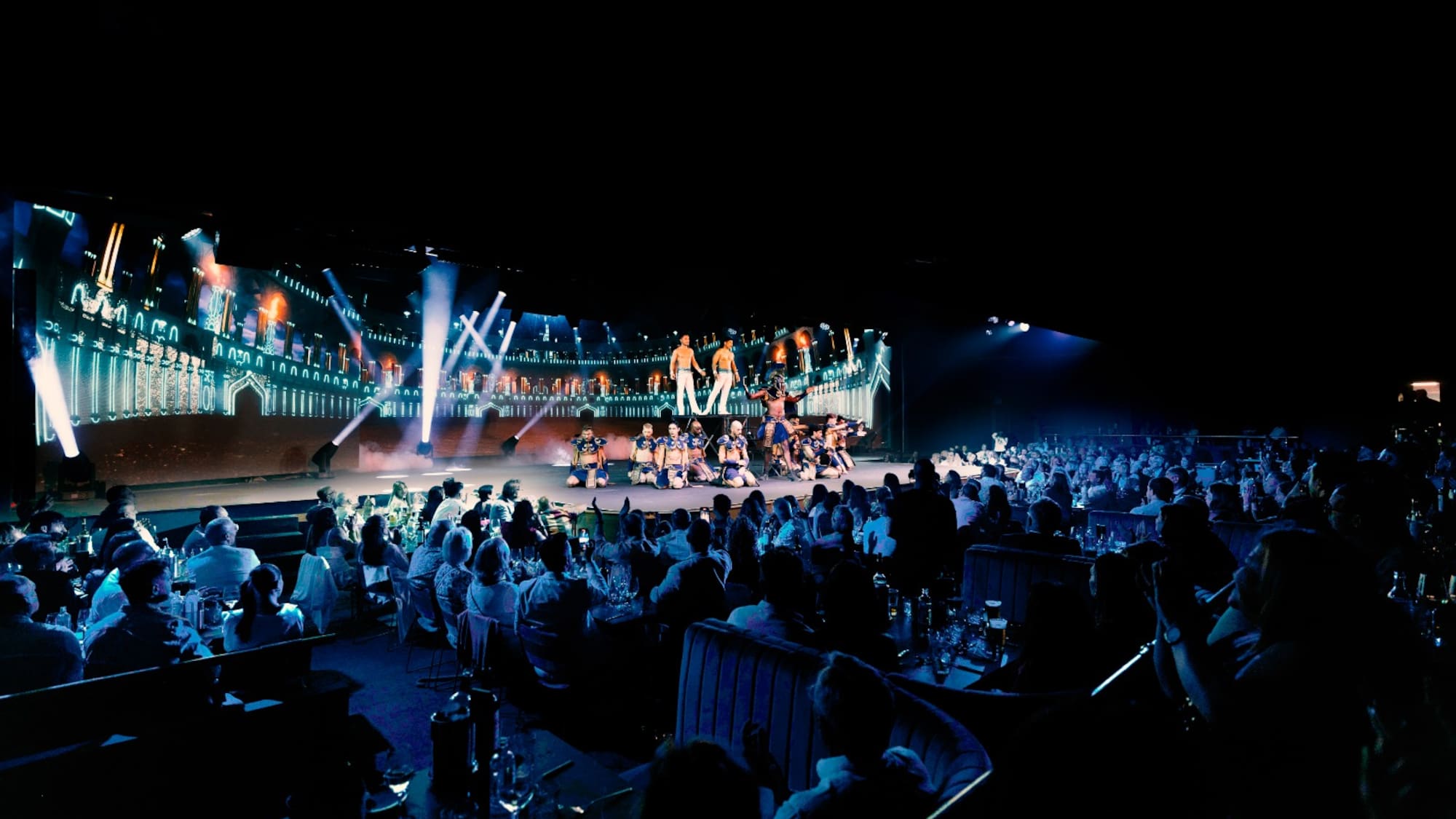 a group of people on a stage