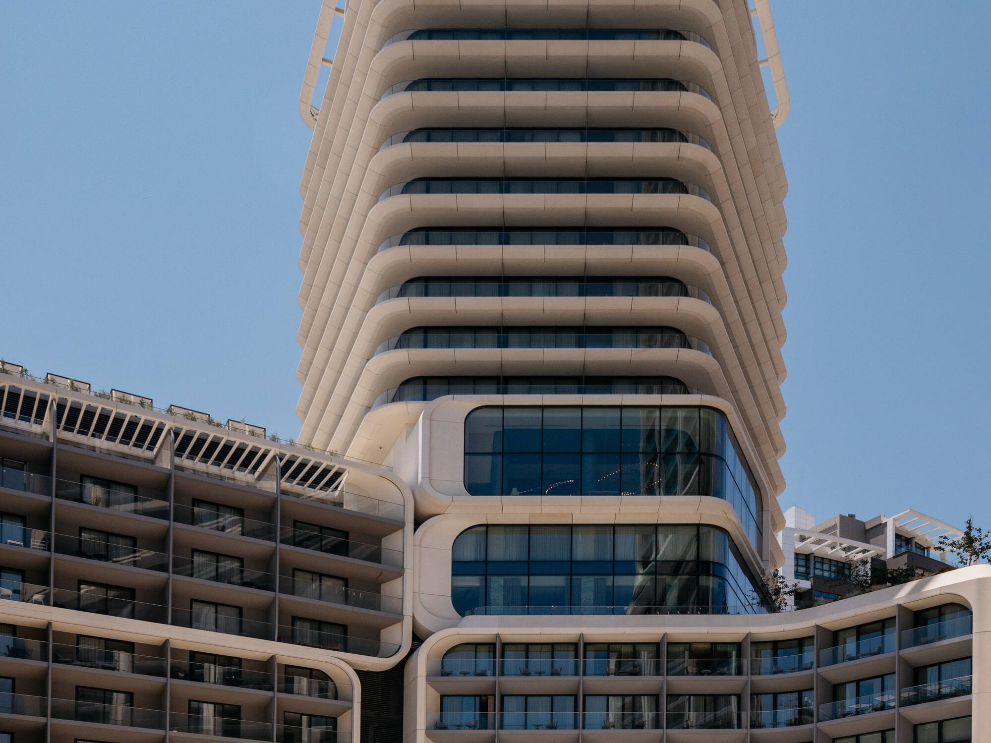 a building with many windows