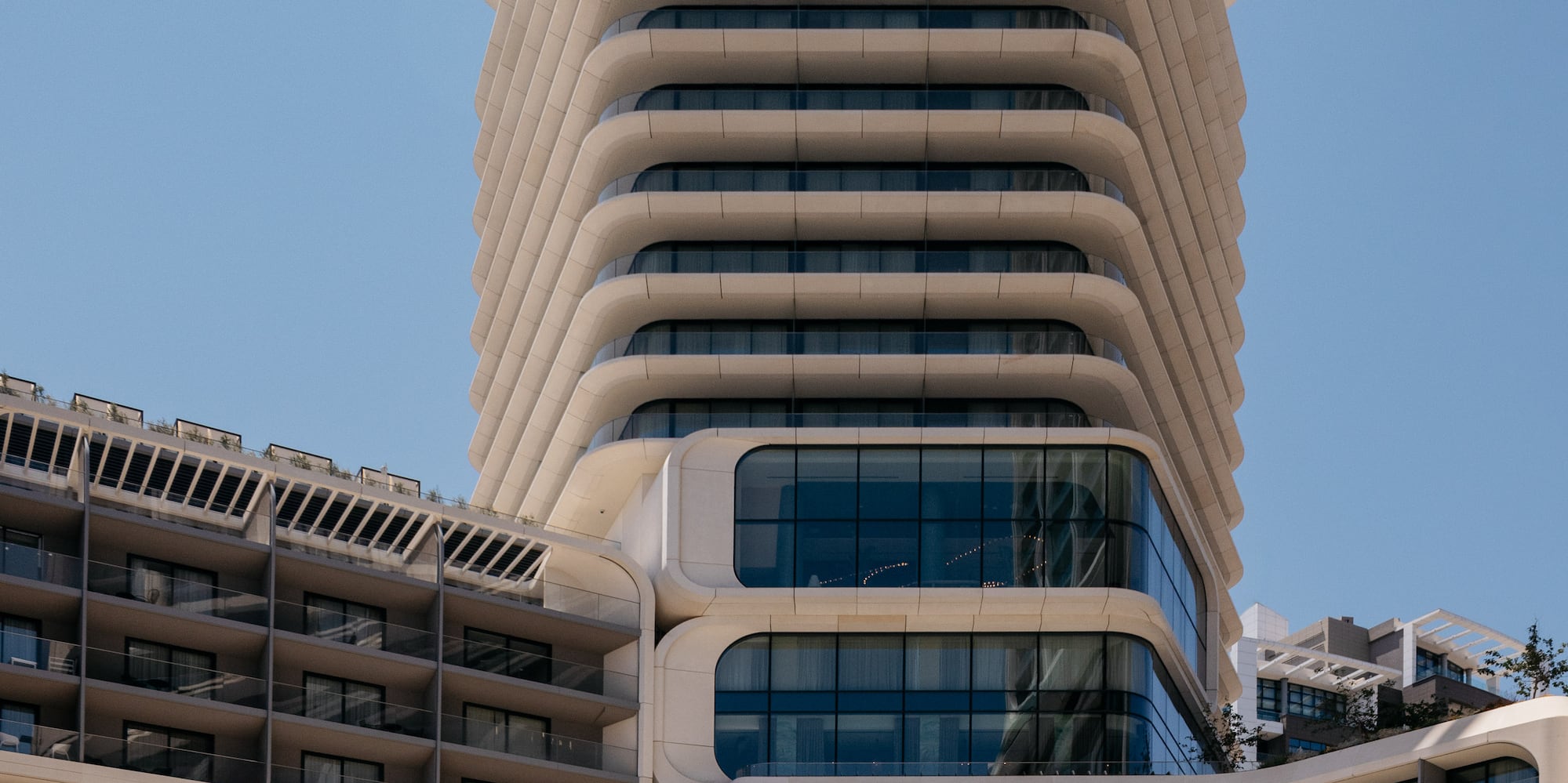 a building with many windows