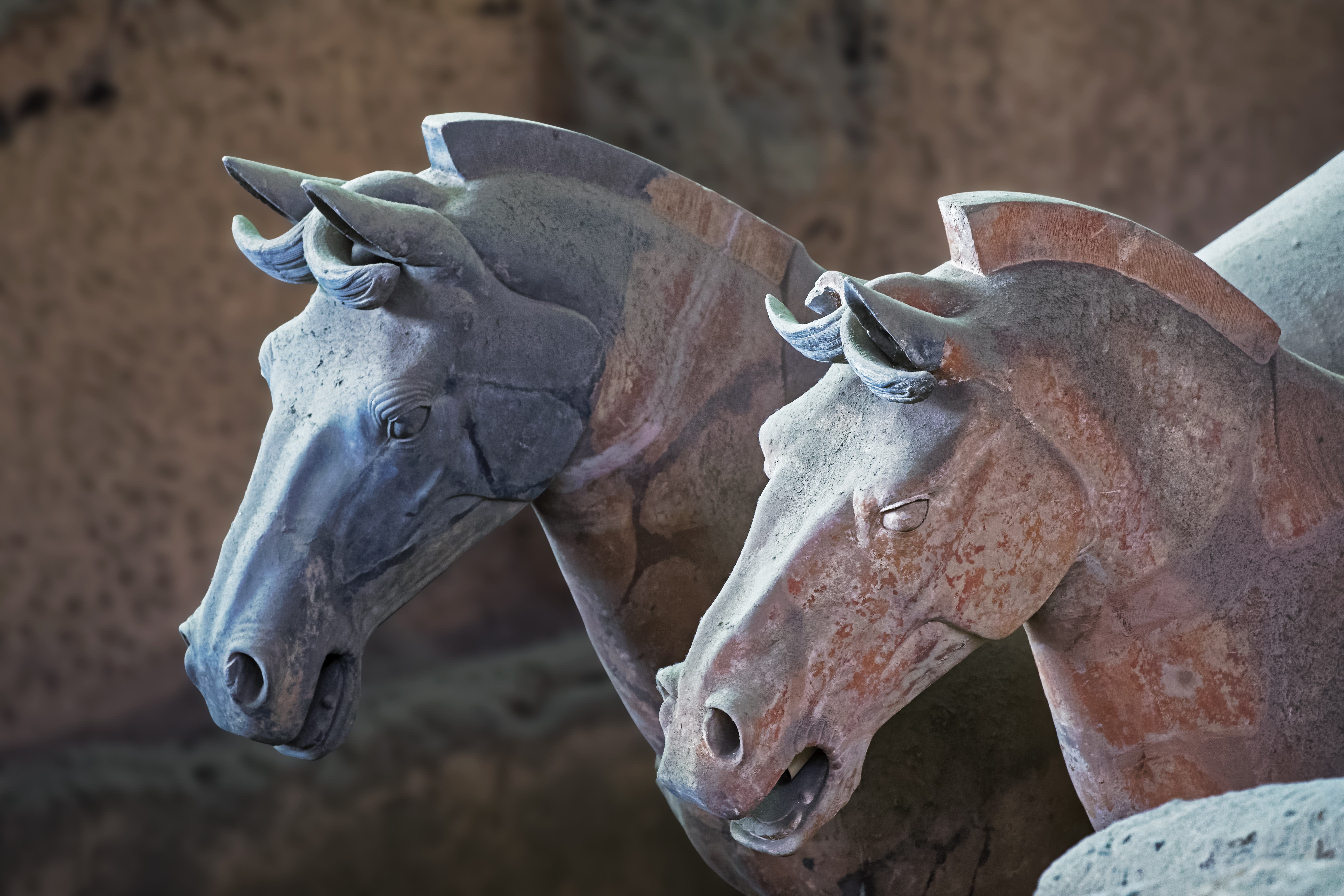 a close up of a statue