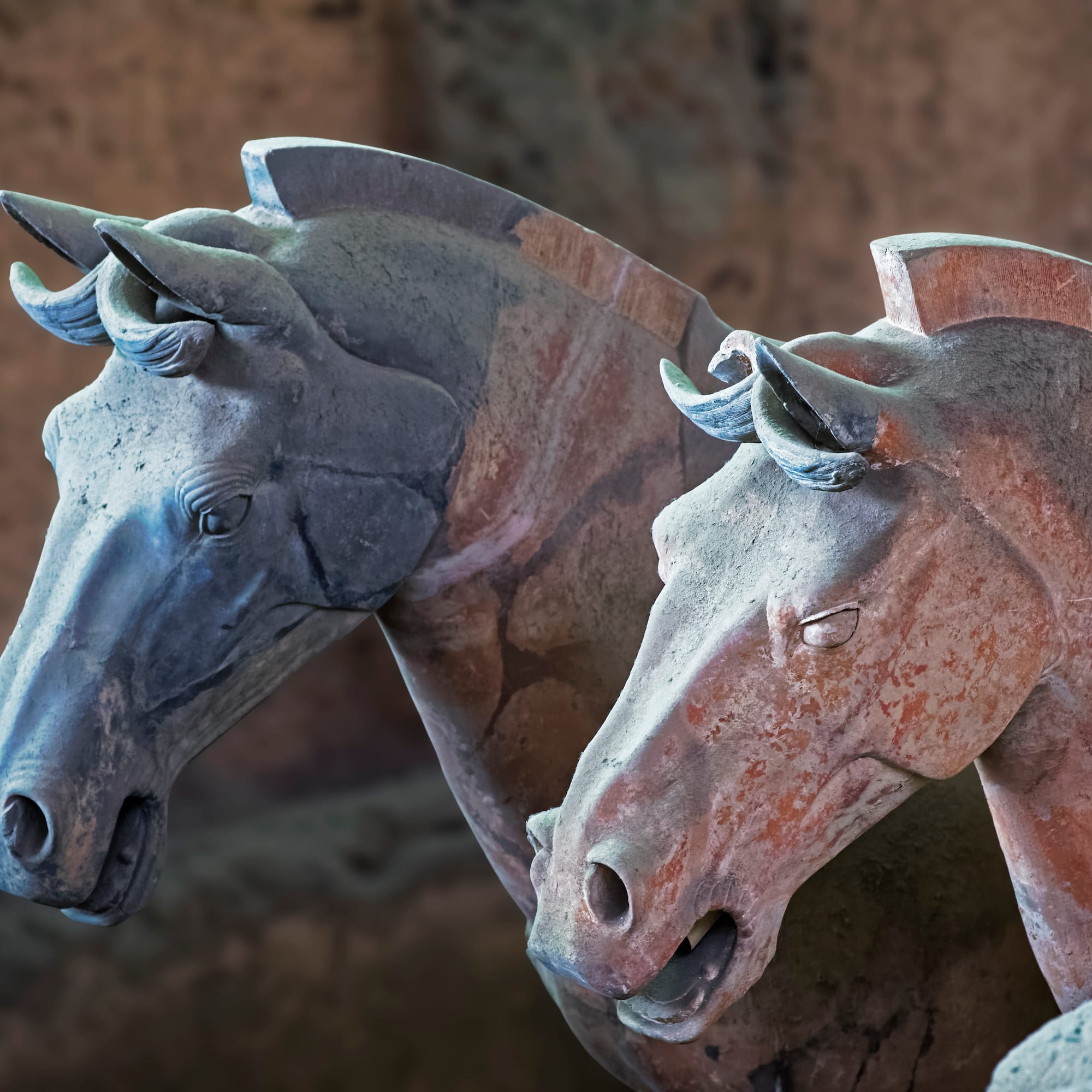 a close up of a statue