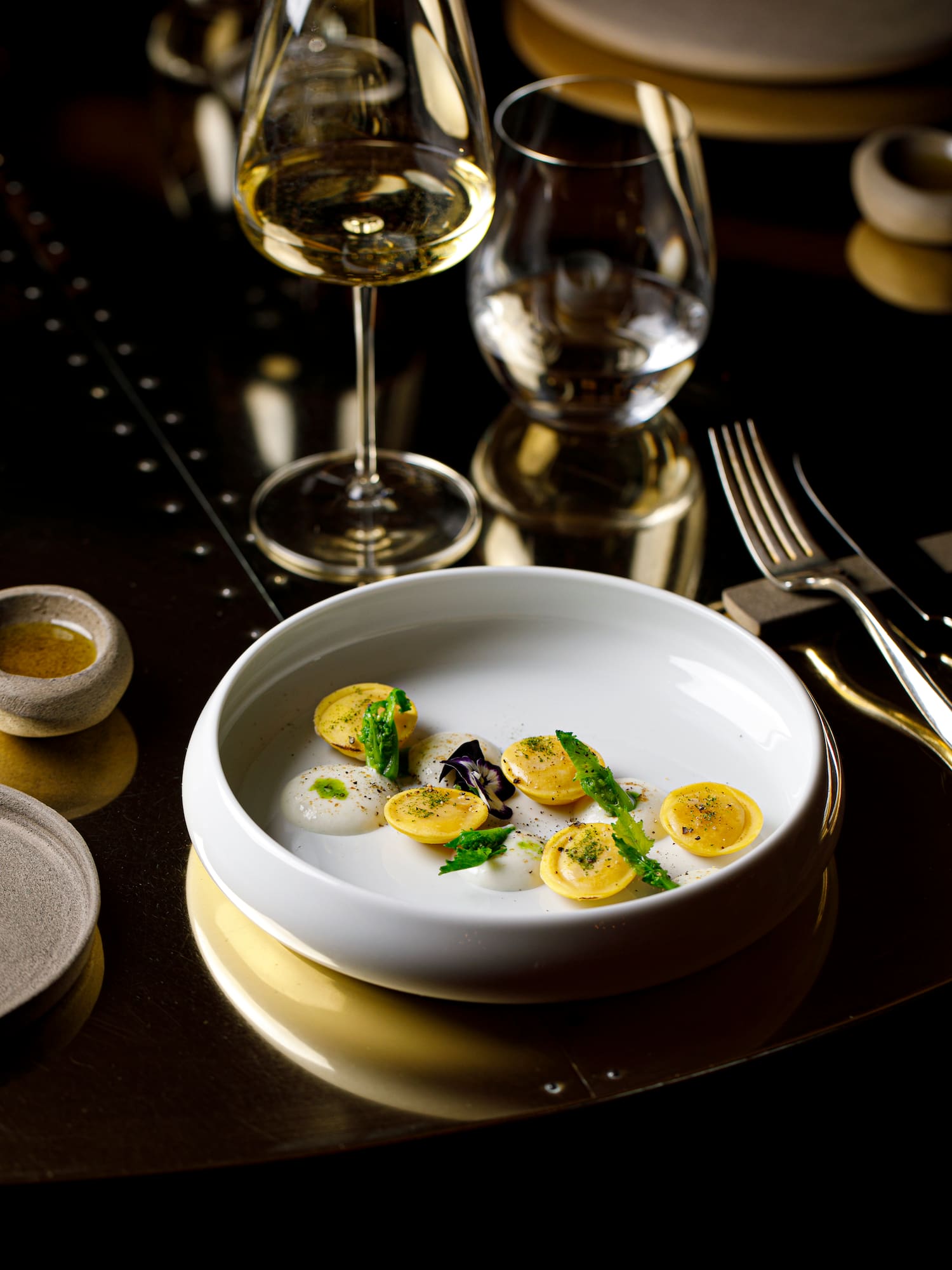 a plate of food on a table