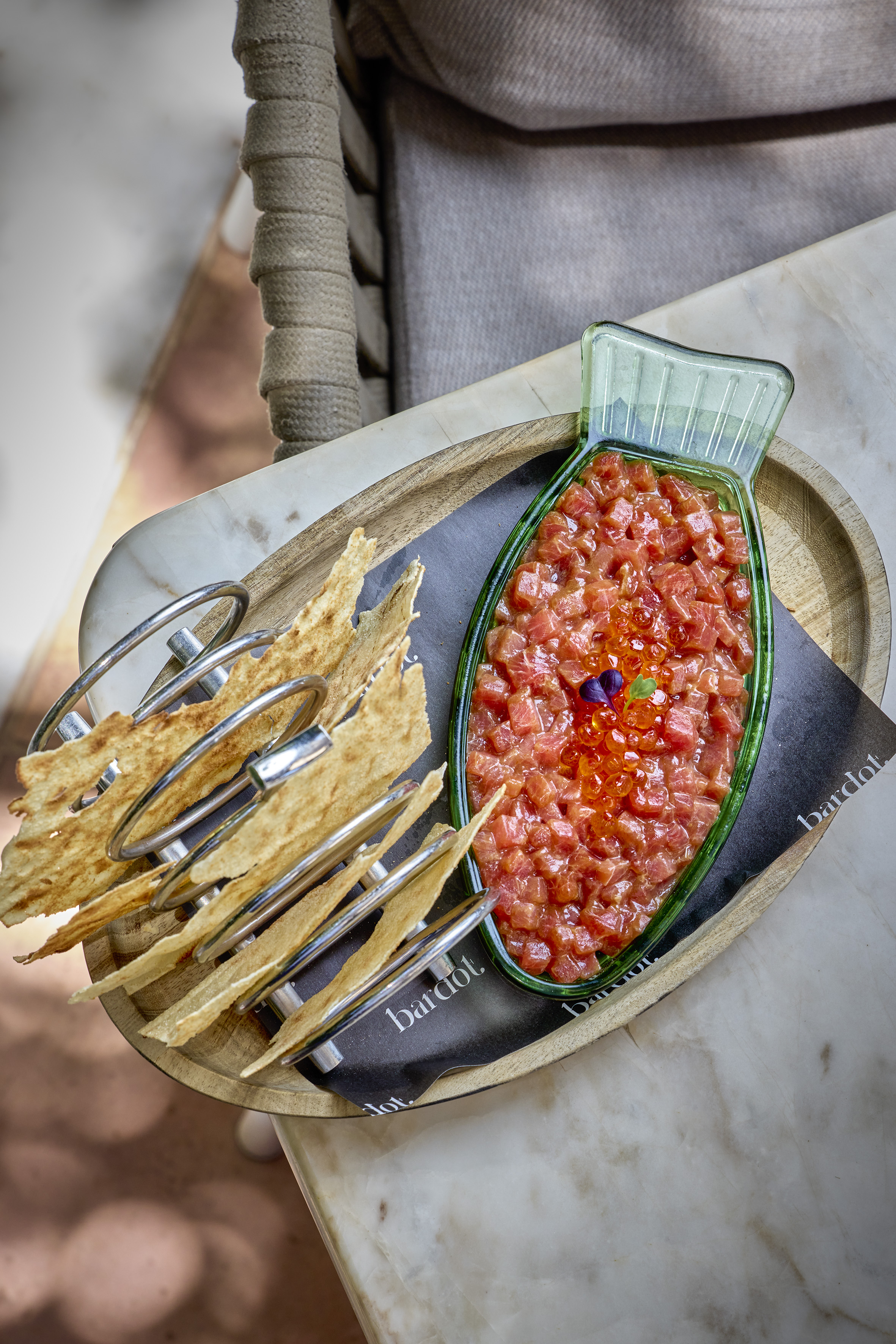 a plate of food on a table