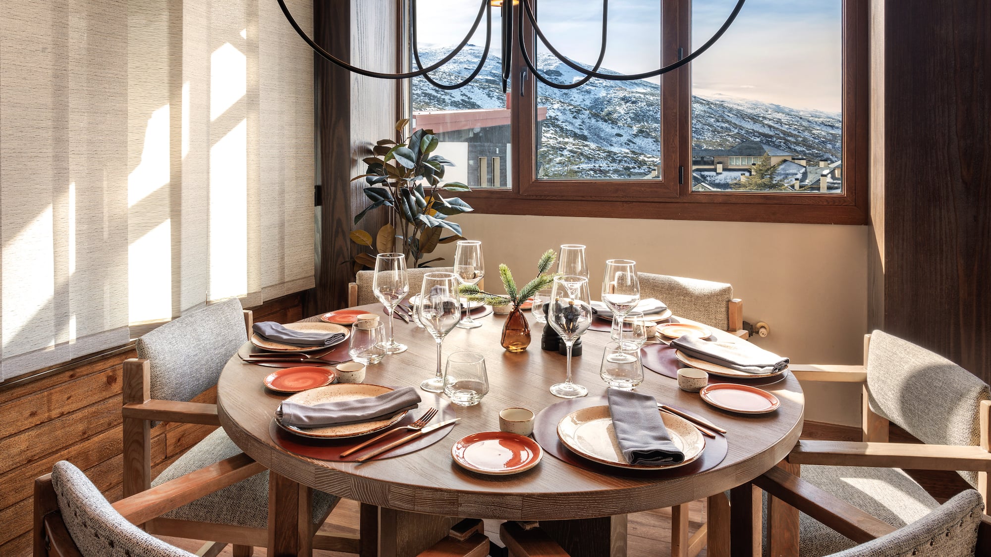 a table set for a dinner party