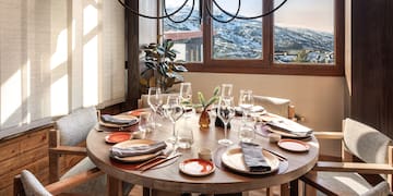 a table set for a dinner party