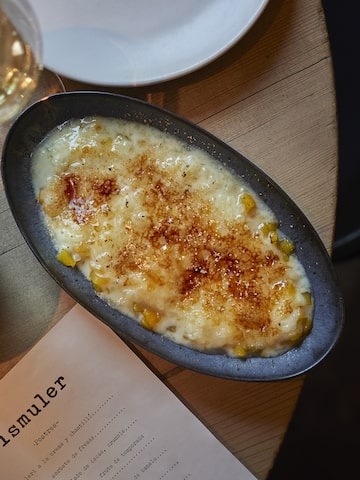 a plate of food on a table