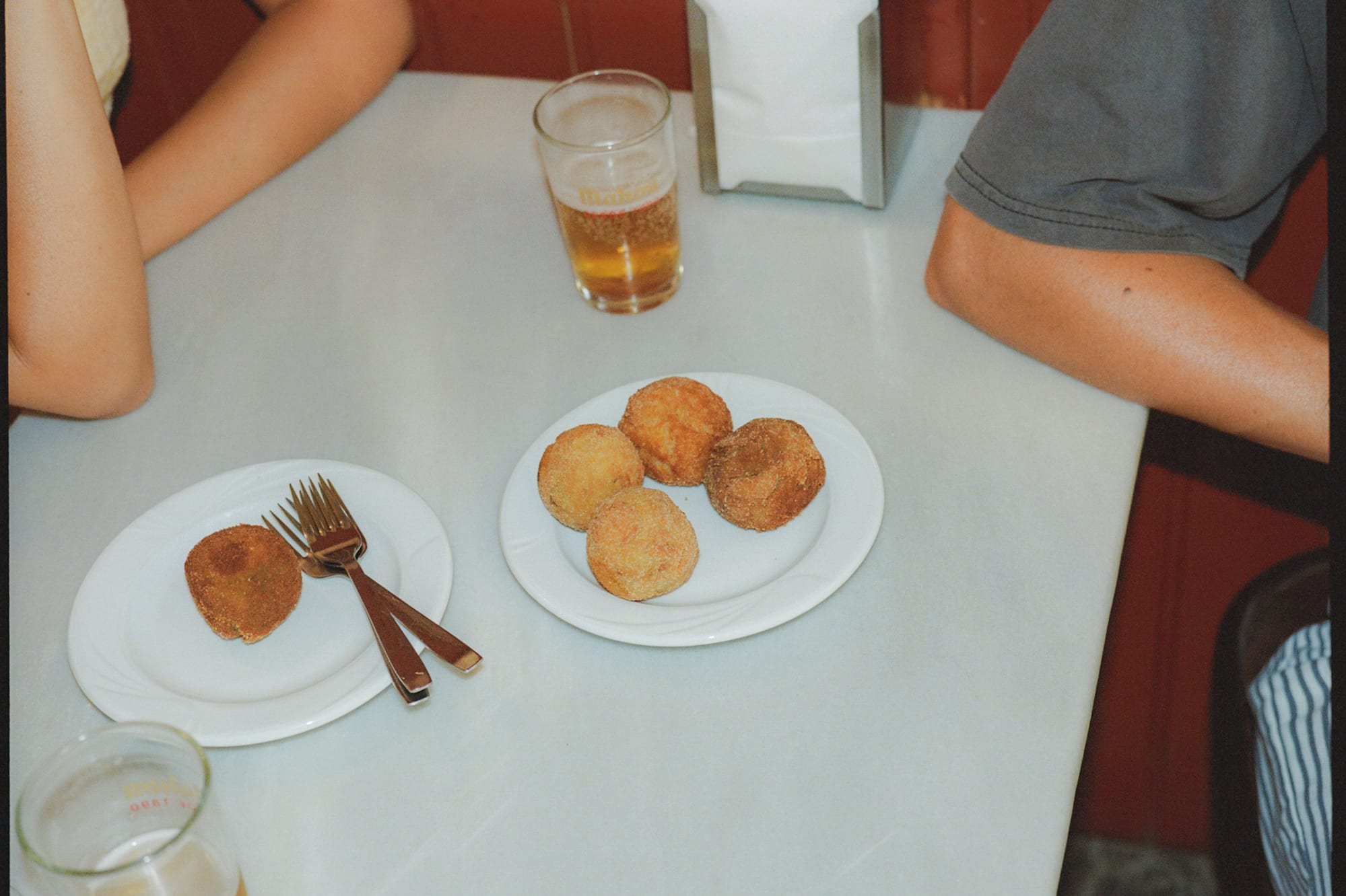 a plate of food on a table