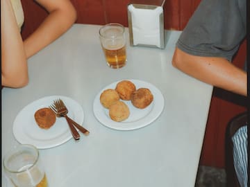 a plate of food on a table